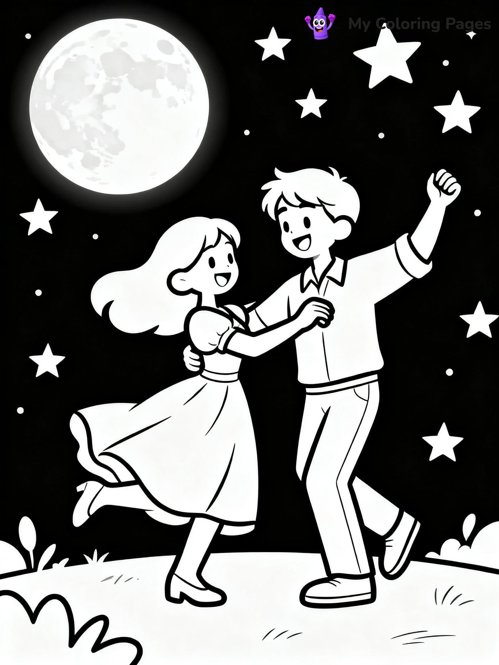 Couple Coloring Pages - 6