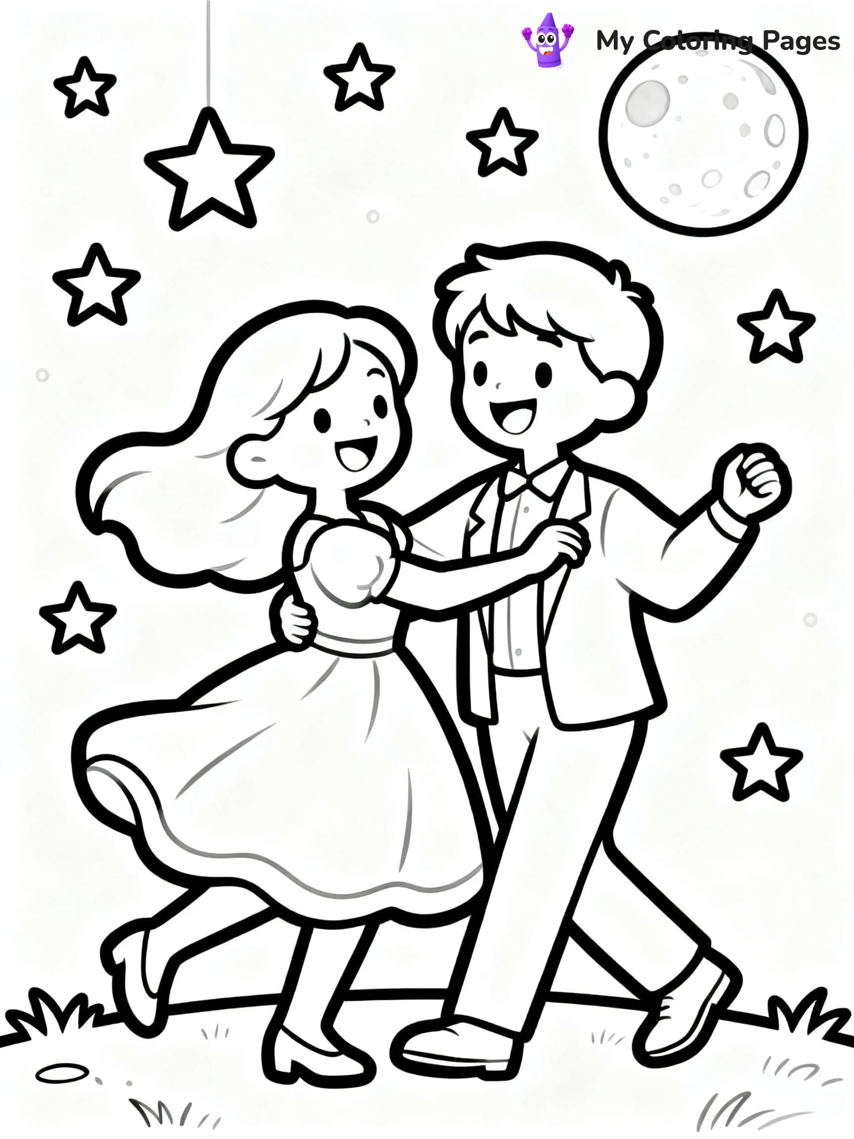 Couple Coloring Pages - 4
