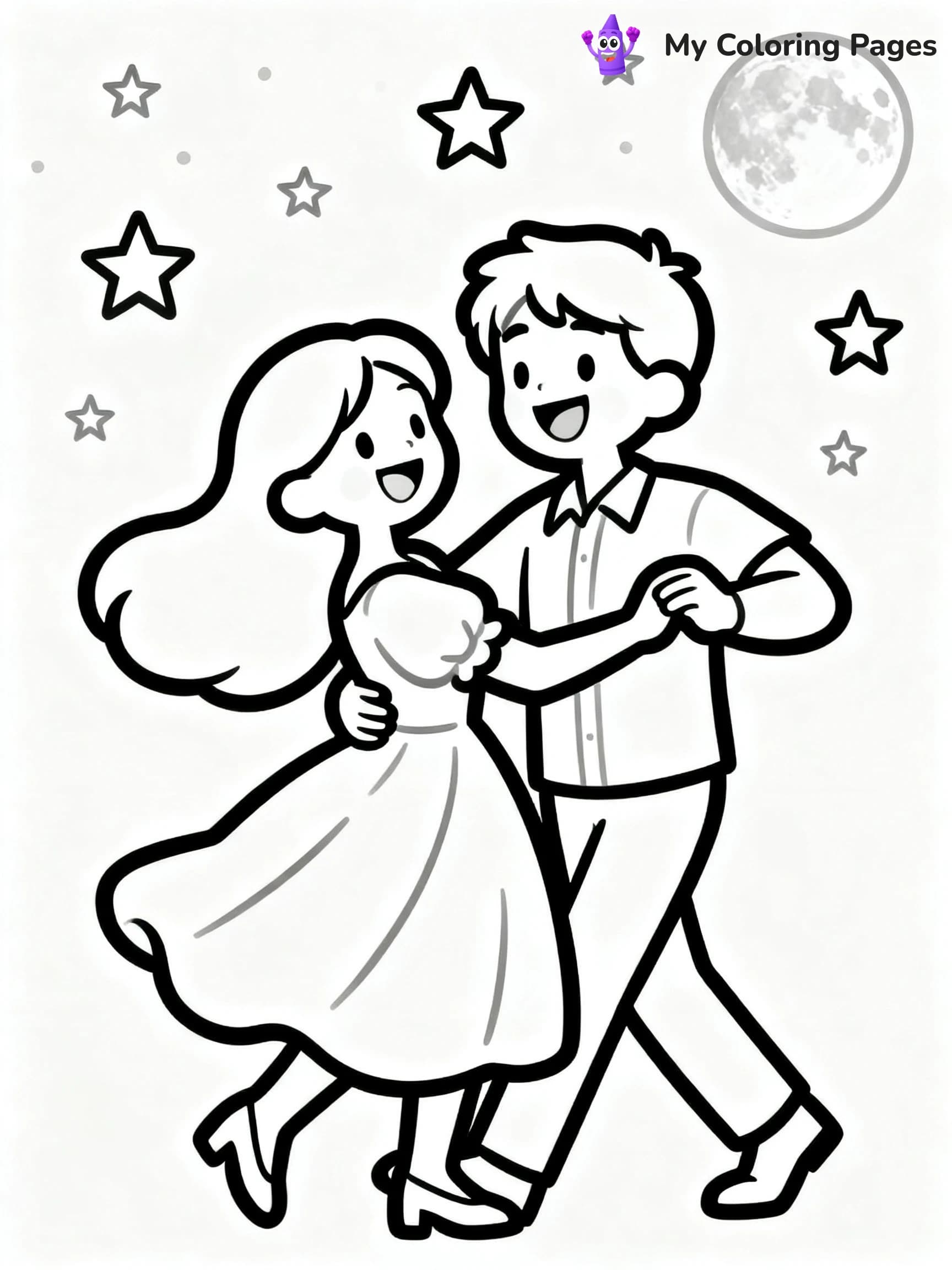 Couple Coloring Pages - 3