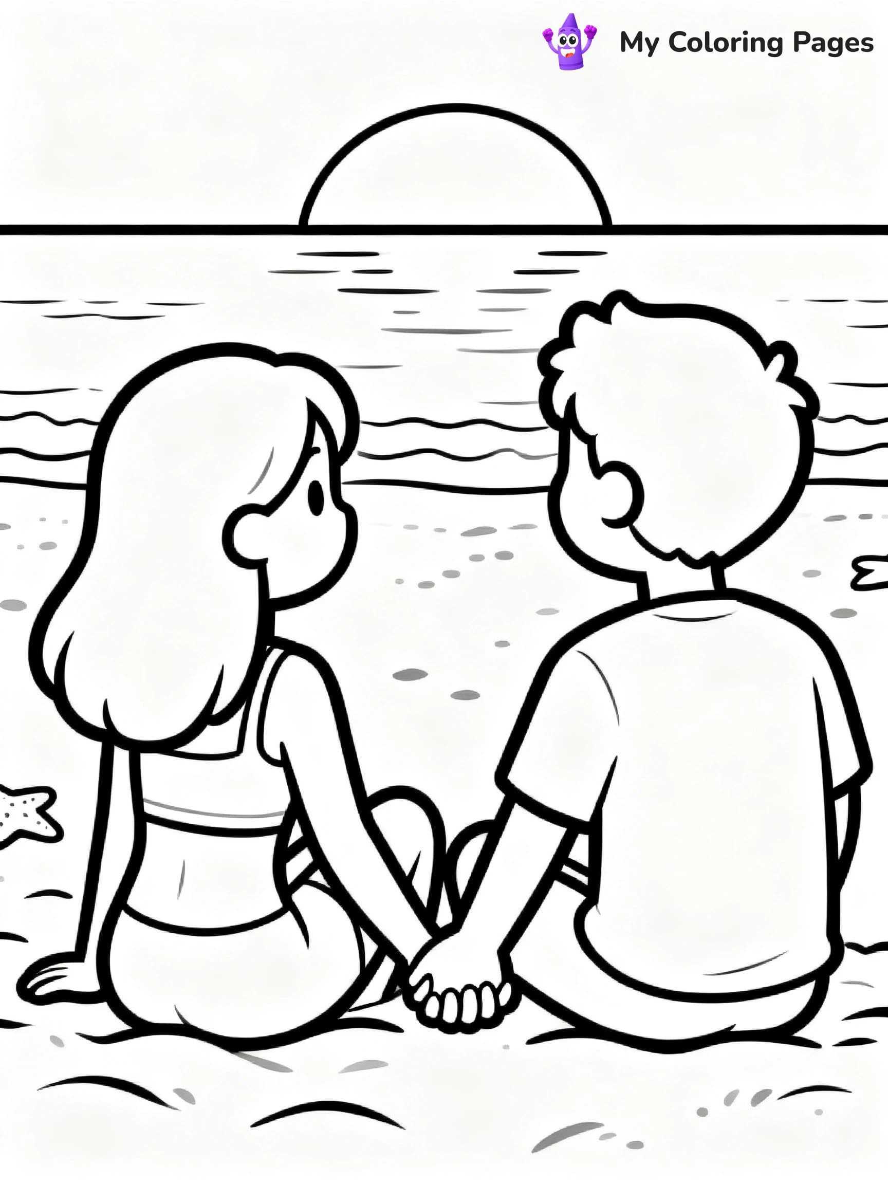 Couple Coloring Pages - 1