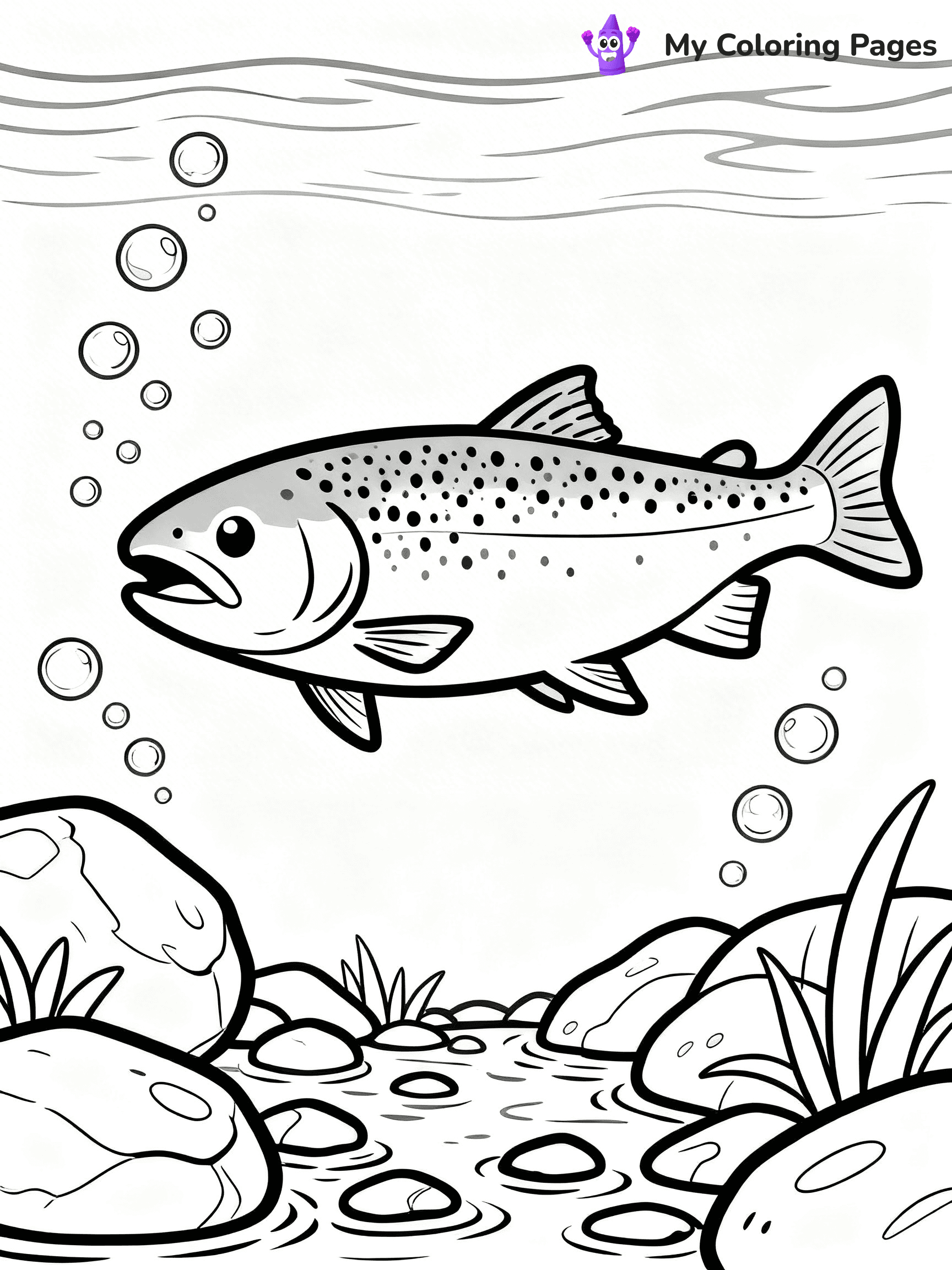Salmon Coloring Pages - 79