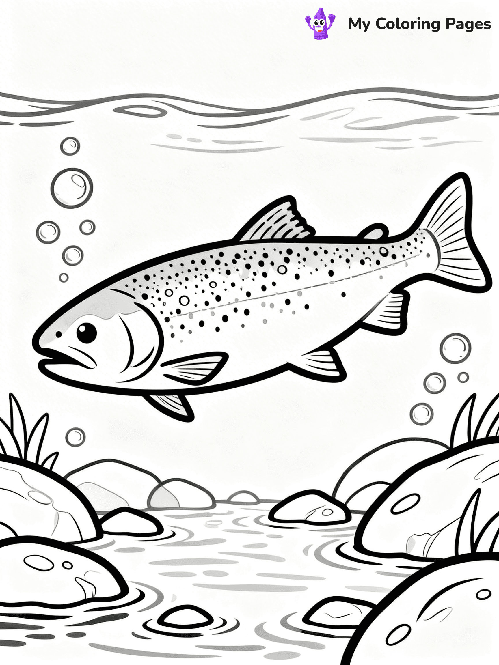 Salmon Coloring Pages - 78