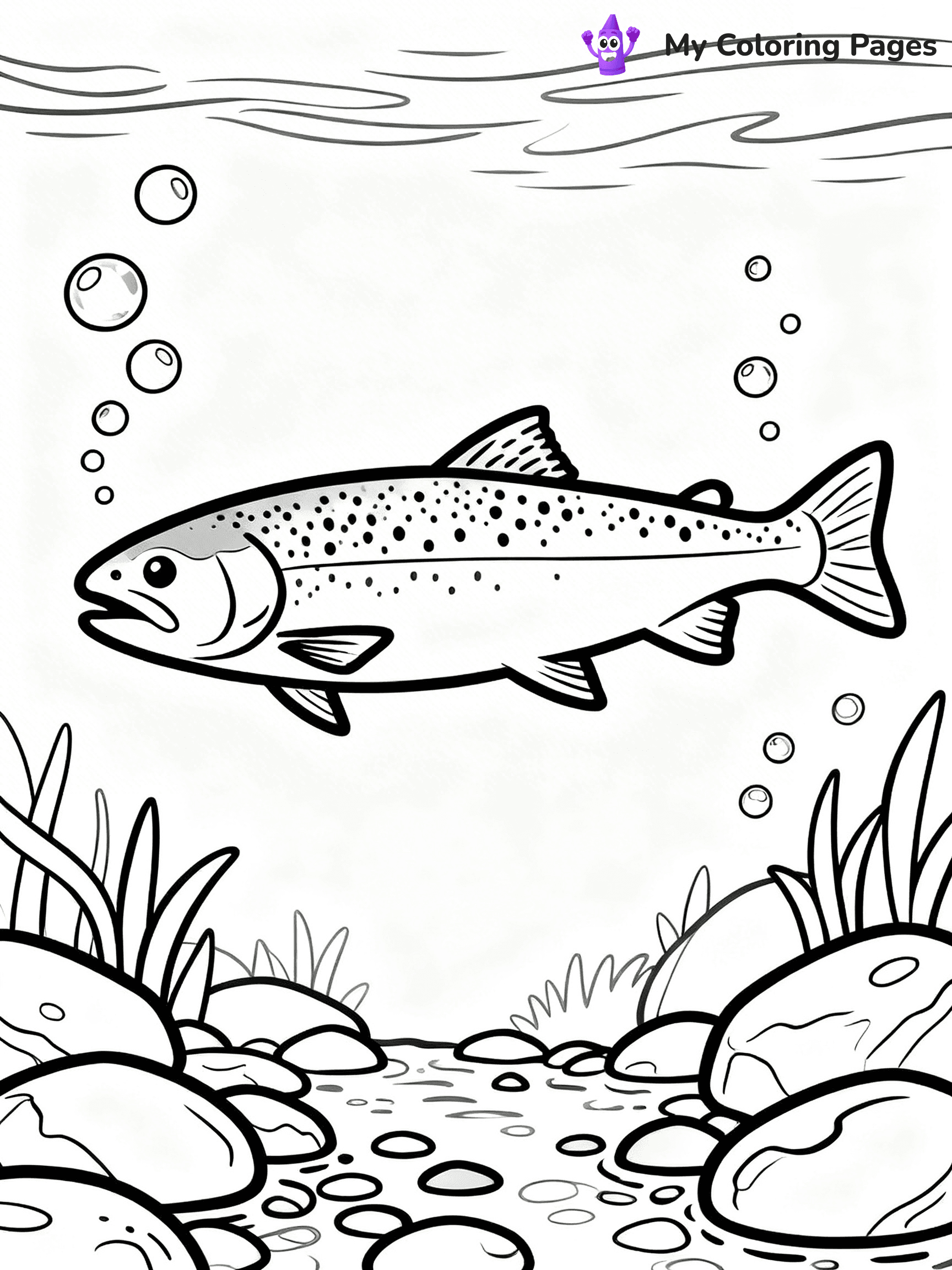 Salmon Coloring Pages - 77