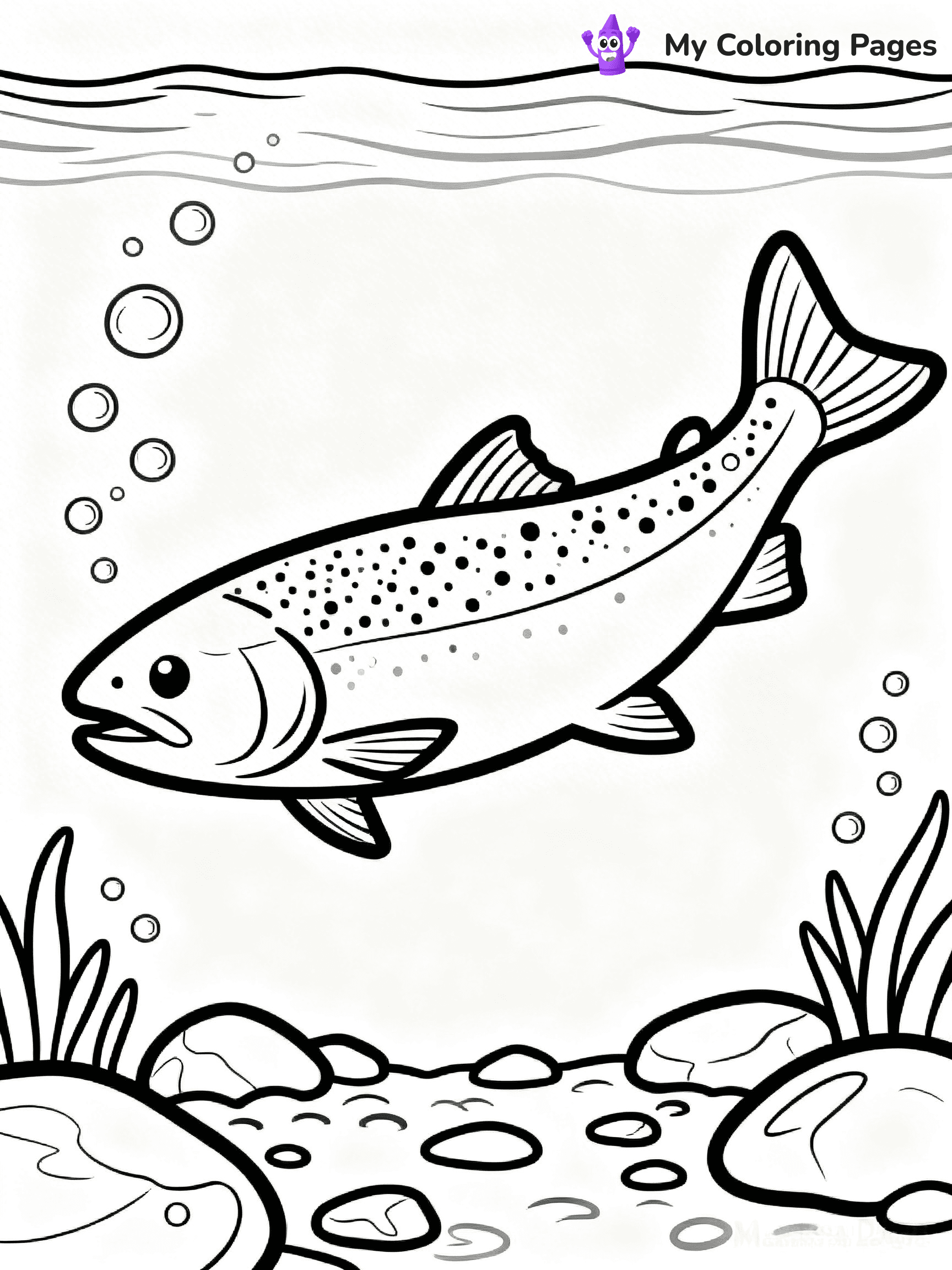 Salmon Coloring Pages - 76