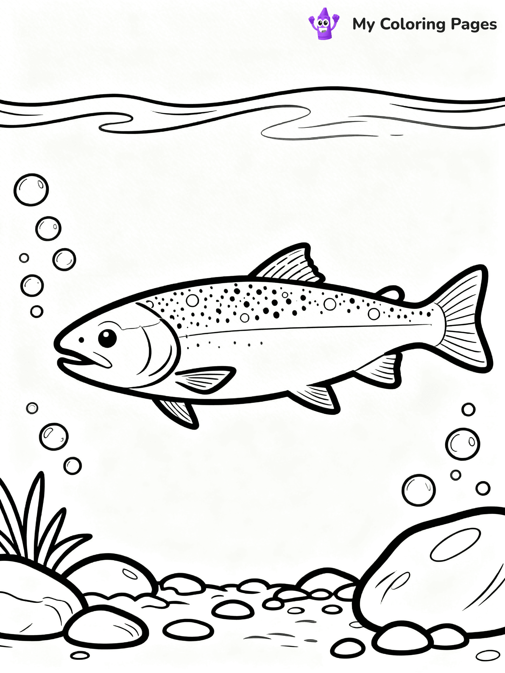 Salmon Coloring Pages - 75