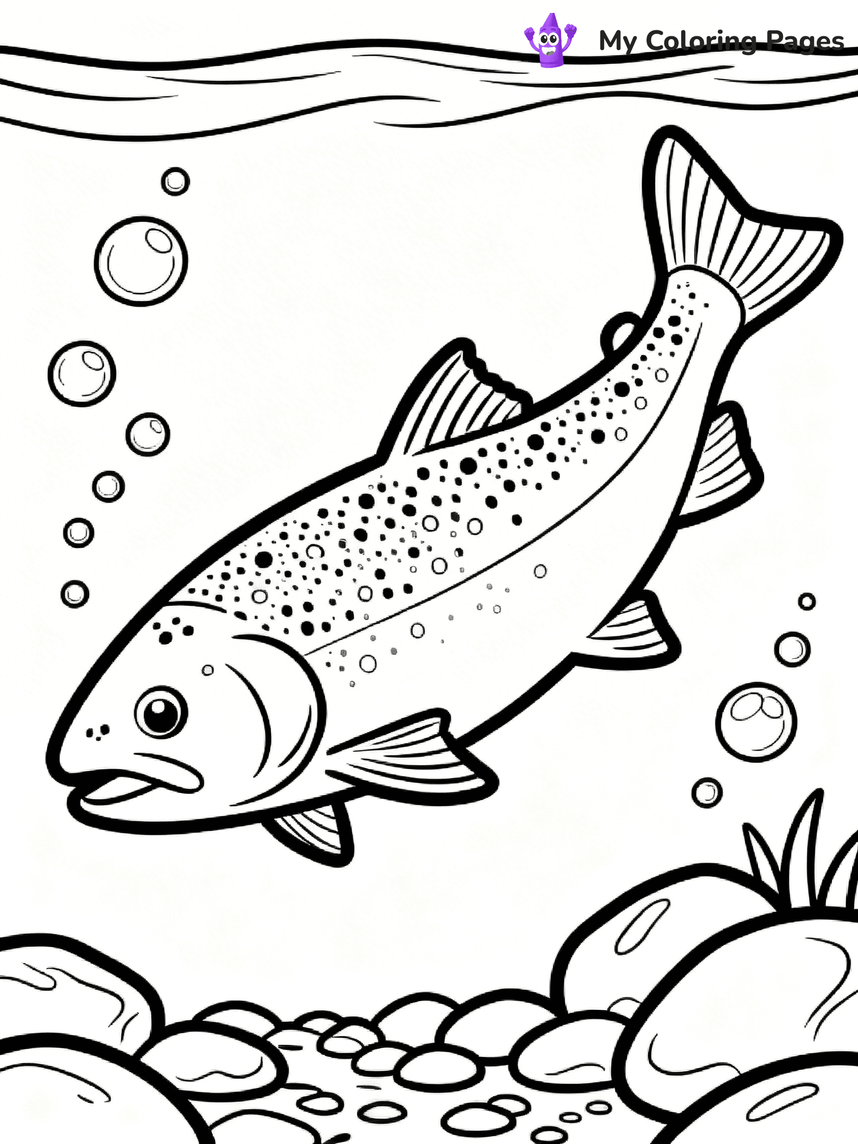 Salmon Coloring Pages - 74