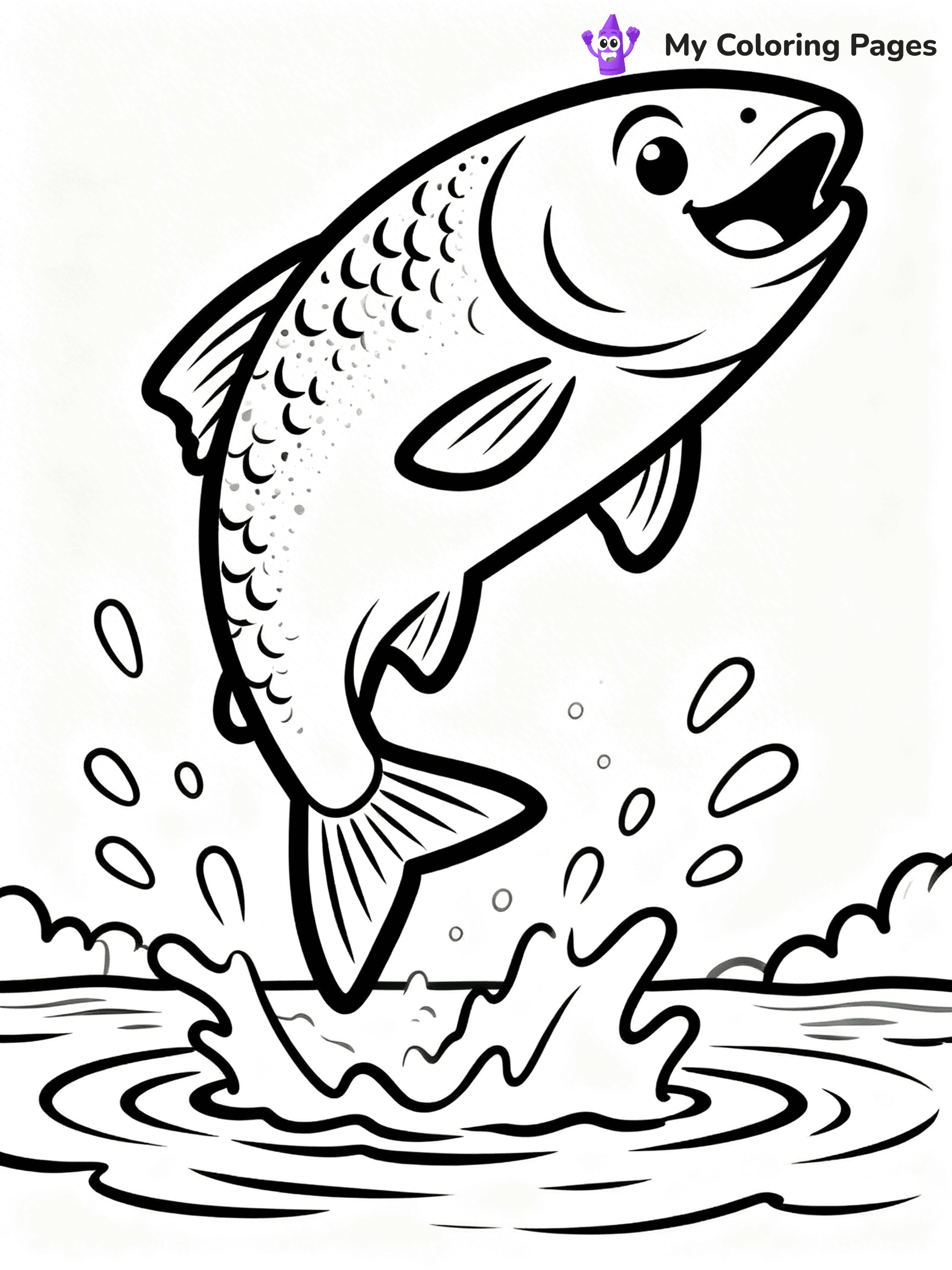 Salmon Coloring Pages - 73