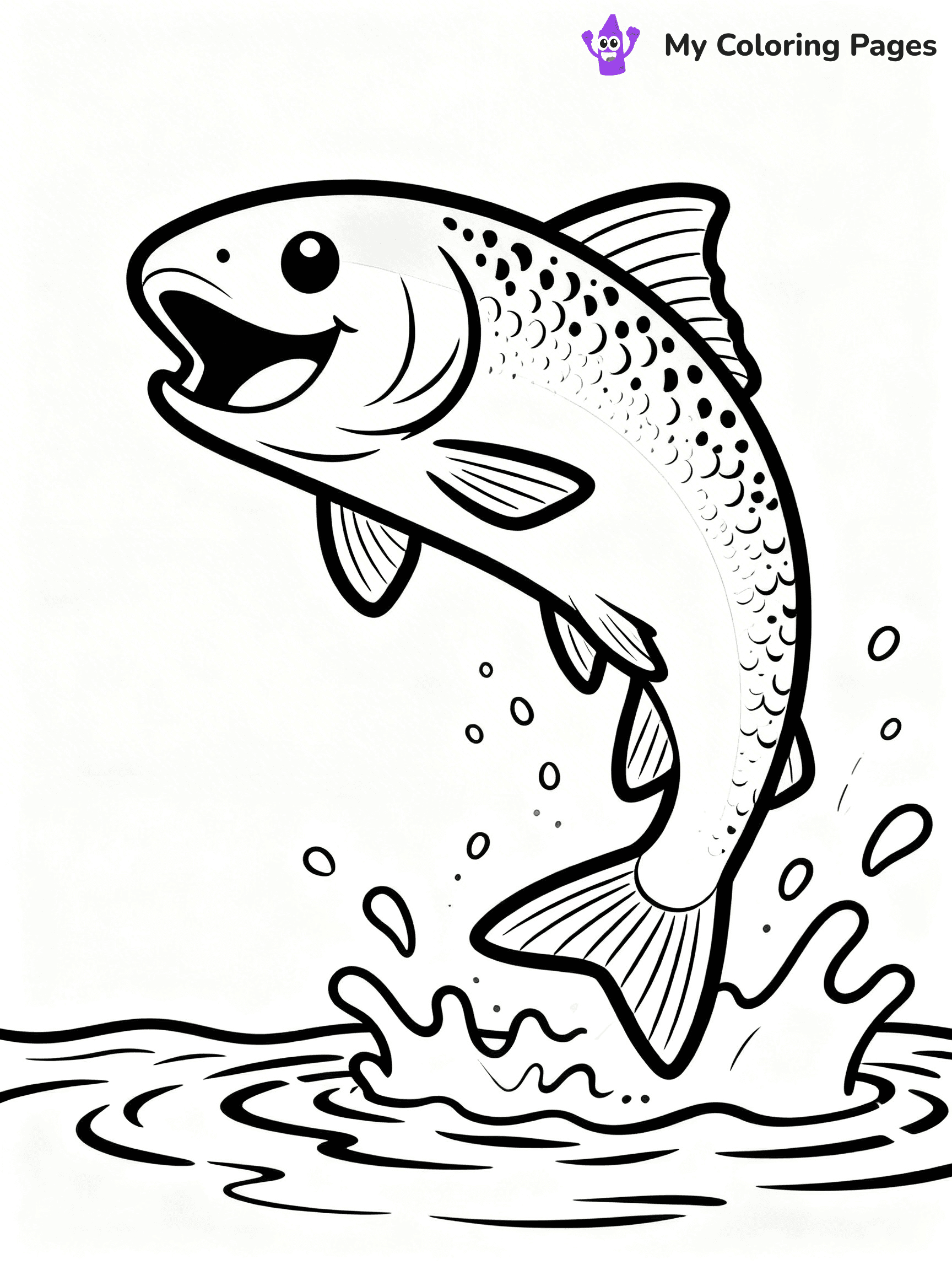 Salmon Coloring Pages - 72