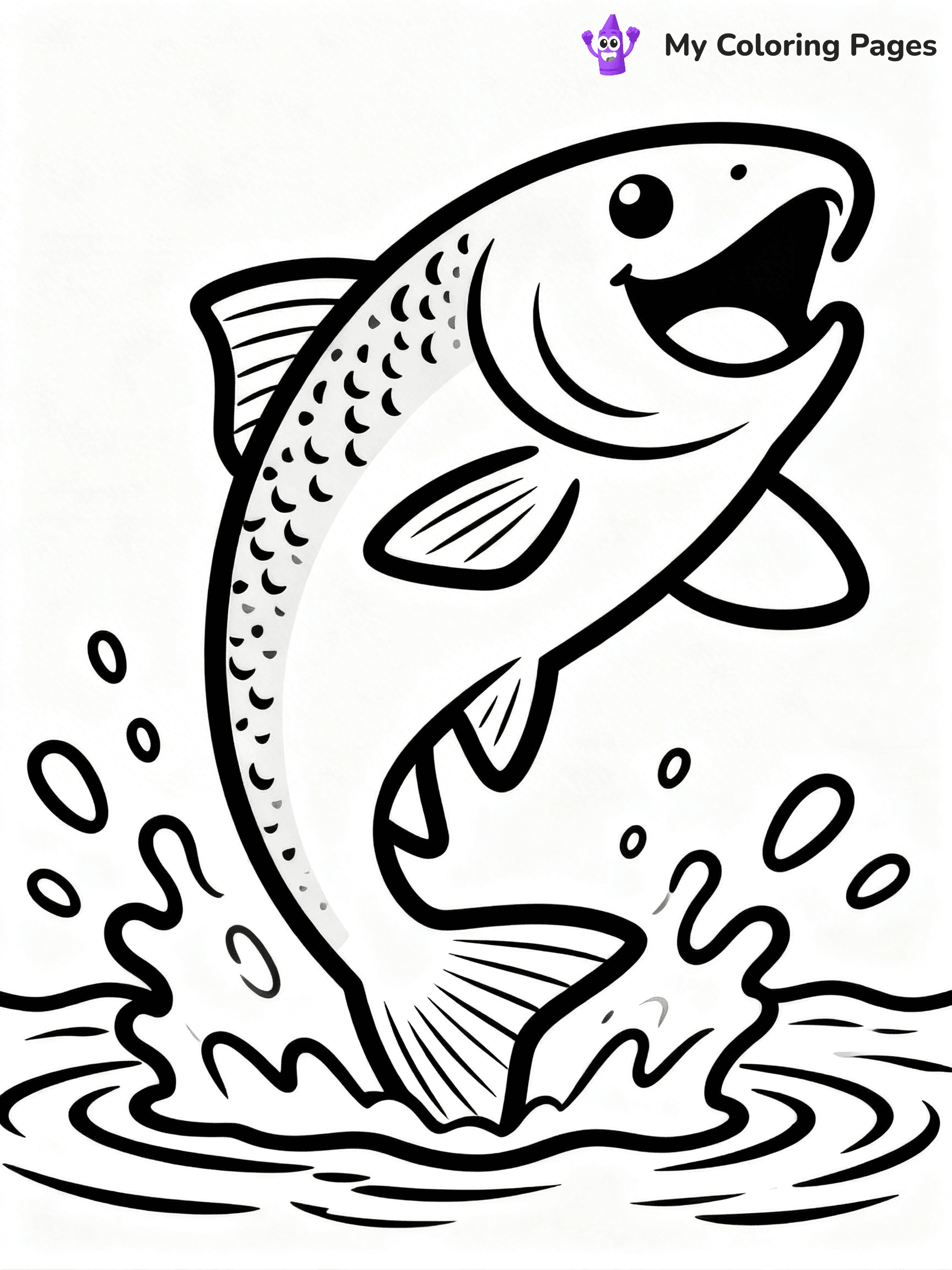 Salmon Coloring Pages - 70