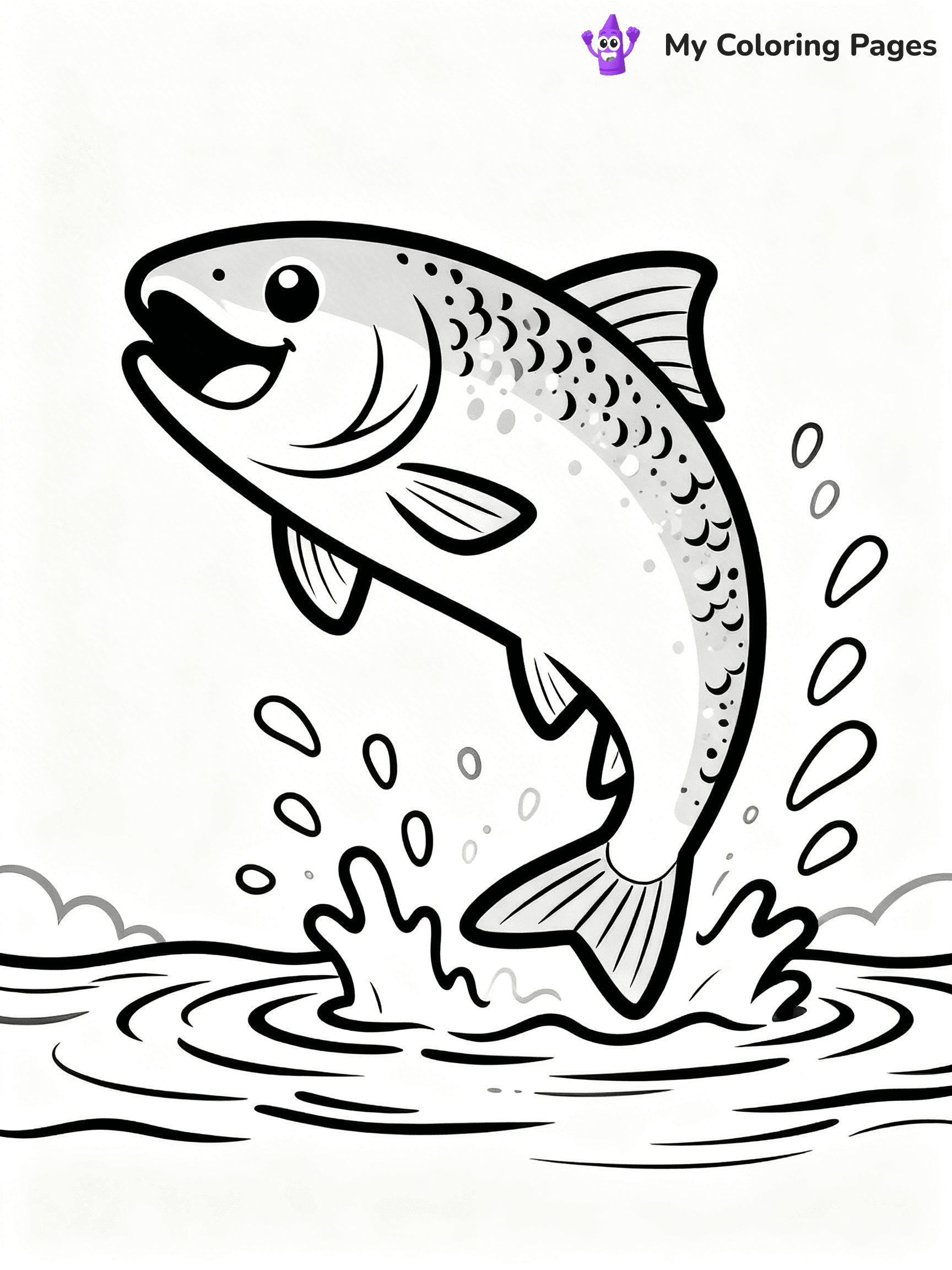 Salmon Coloring Pages - 69