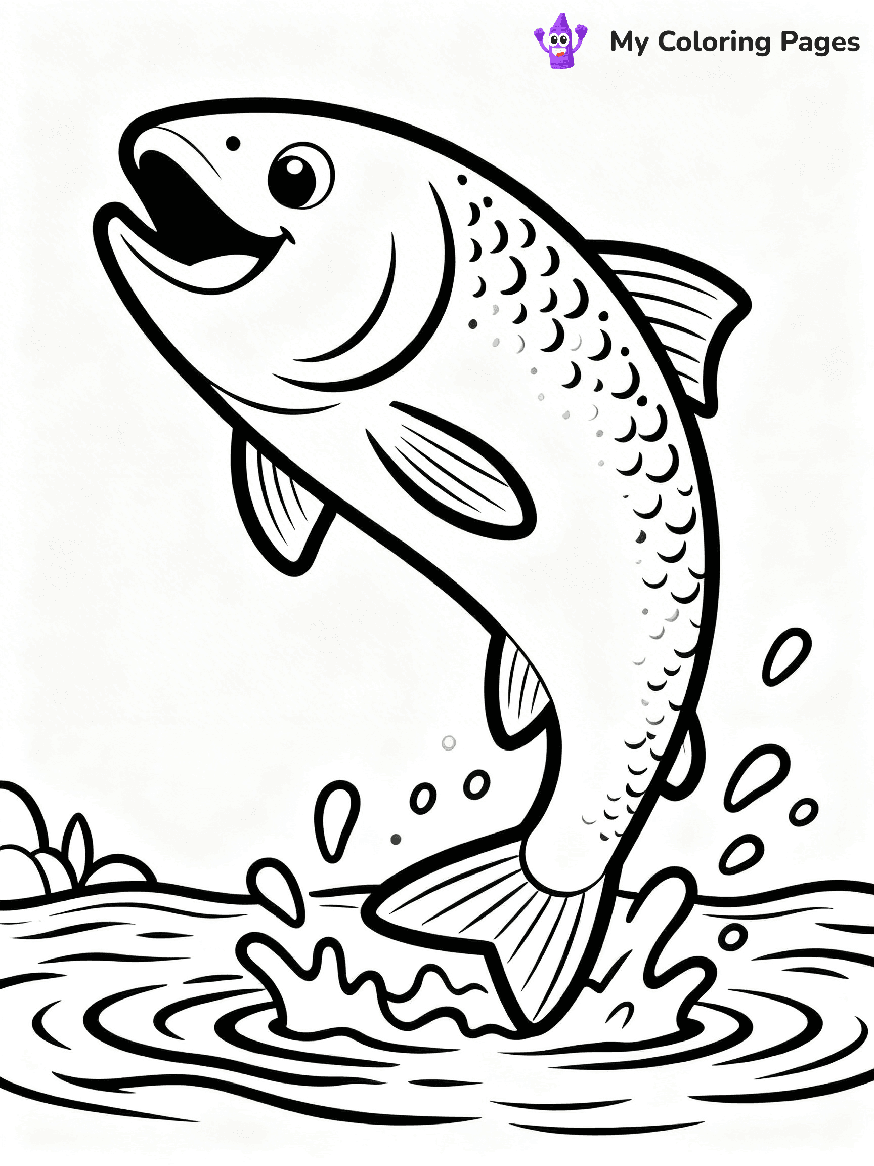 Salmon Coloring Pages - 68