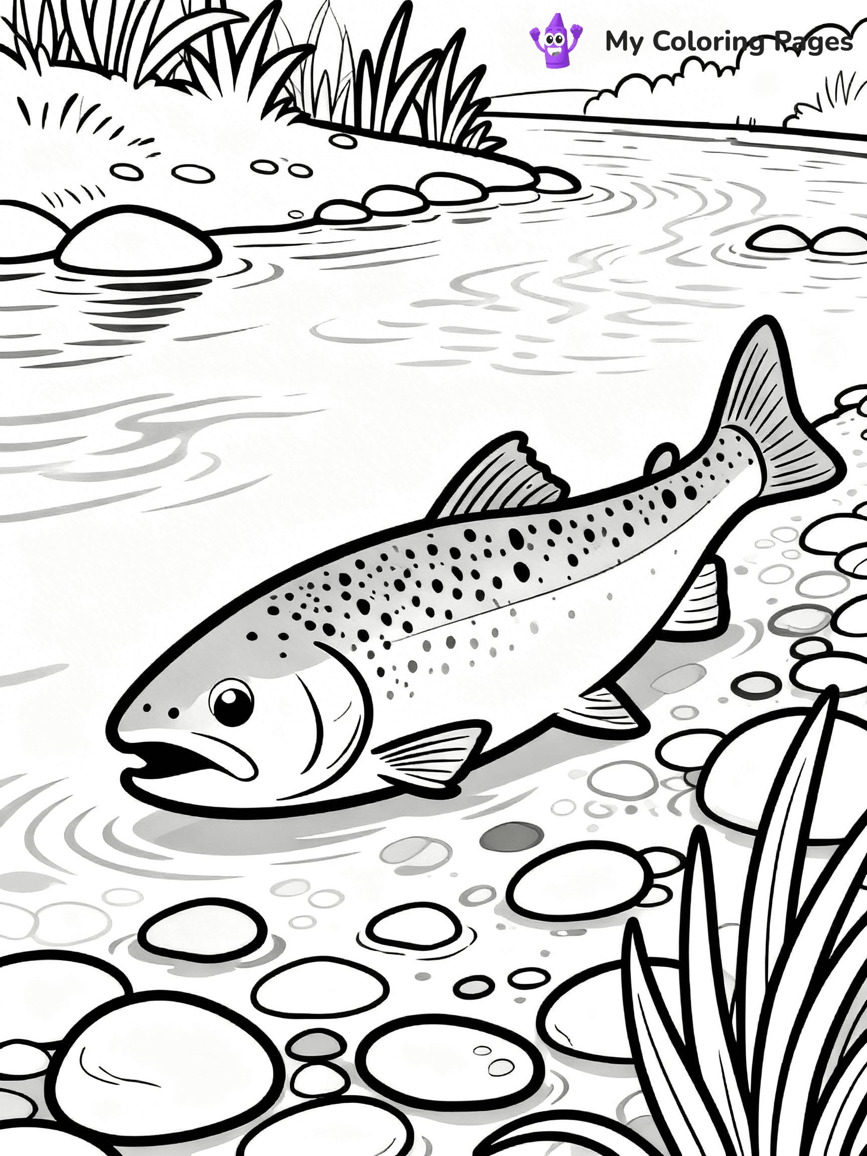 Salmon Coloring Pages - 66