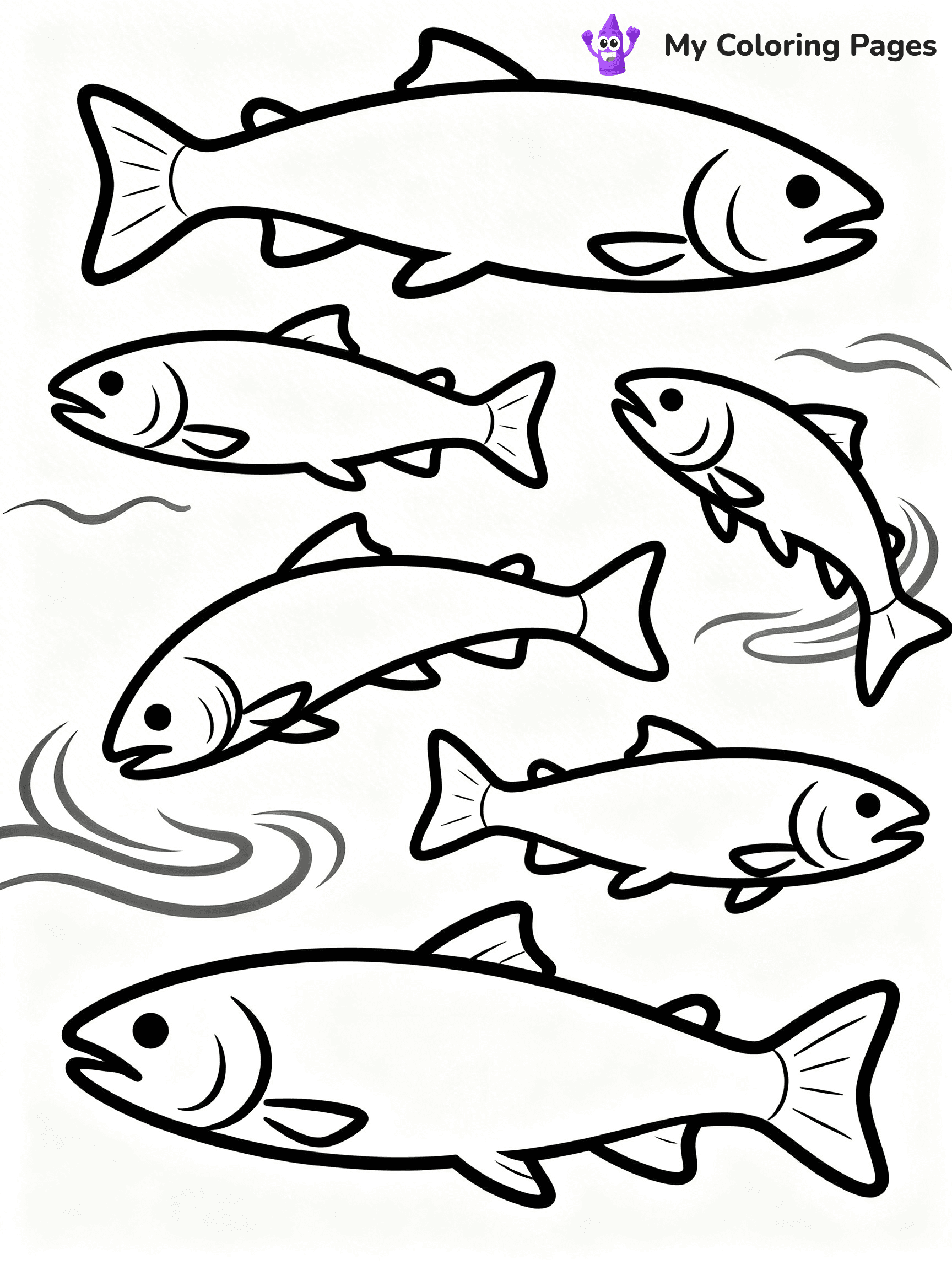 Salmon Coloring Pages - 65