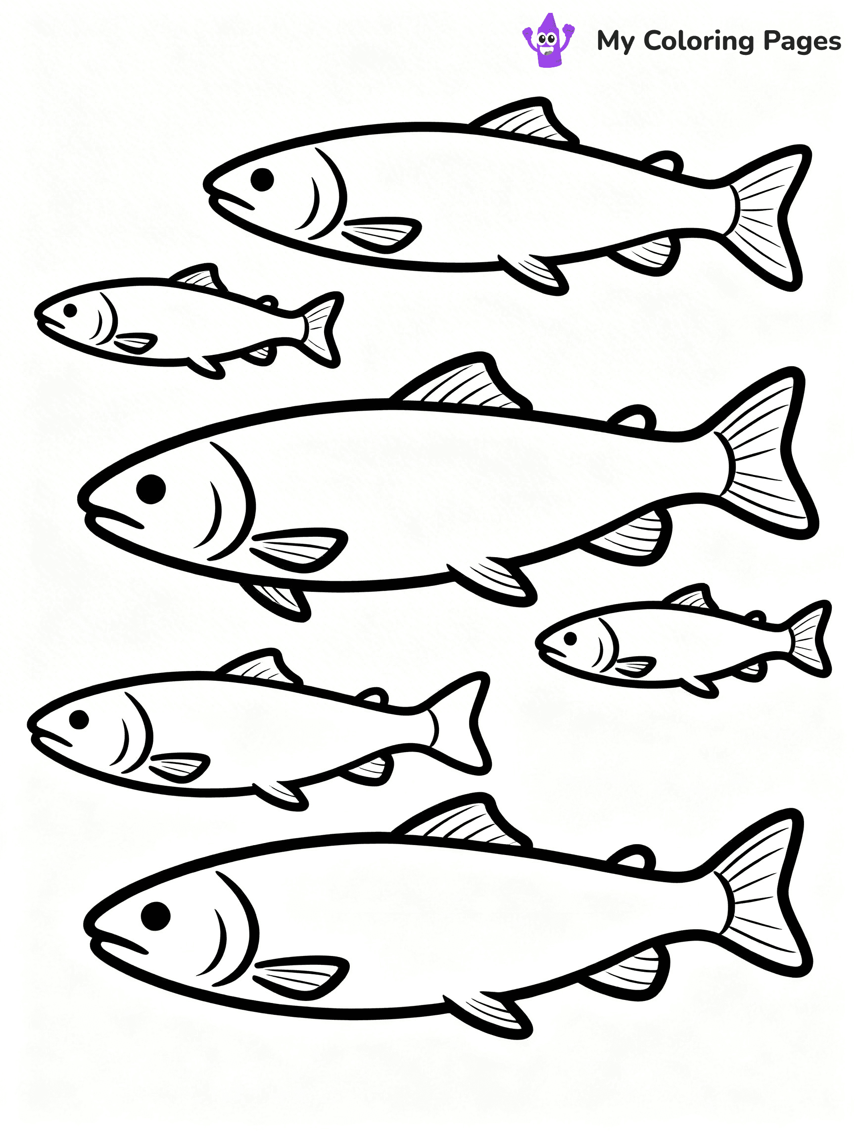 Salmon Coloring Pages - 61