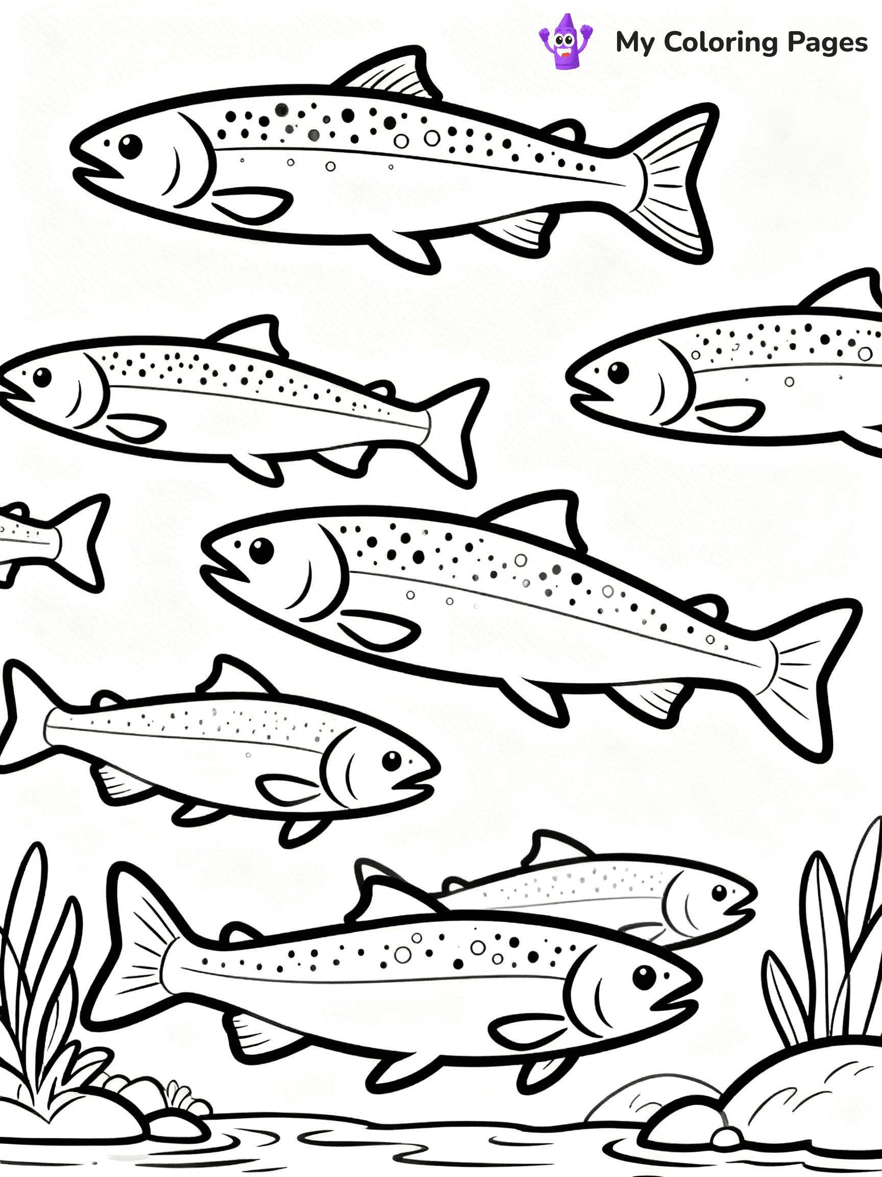 Salmon Coloring Pages - 60