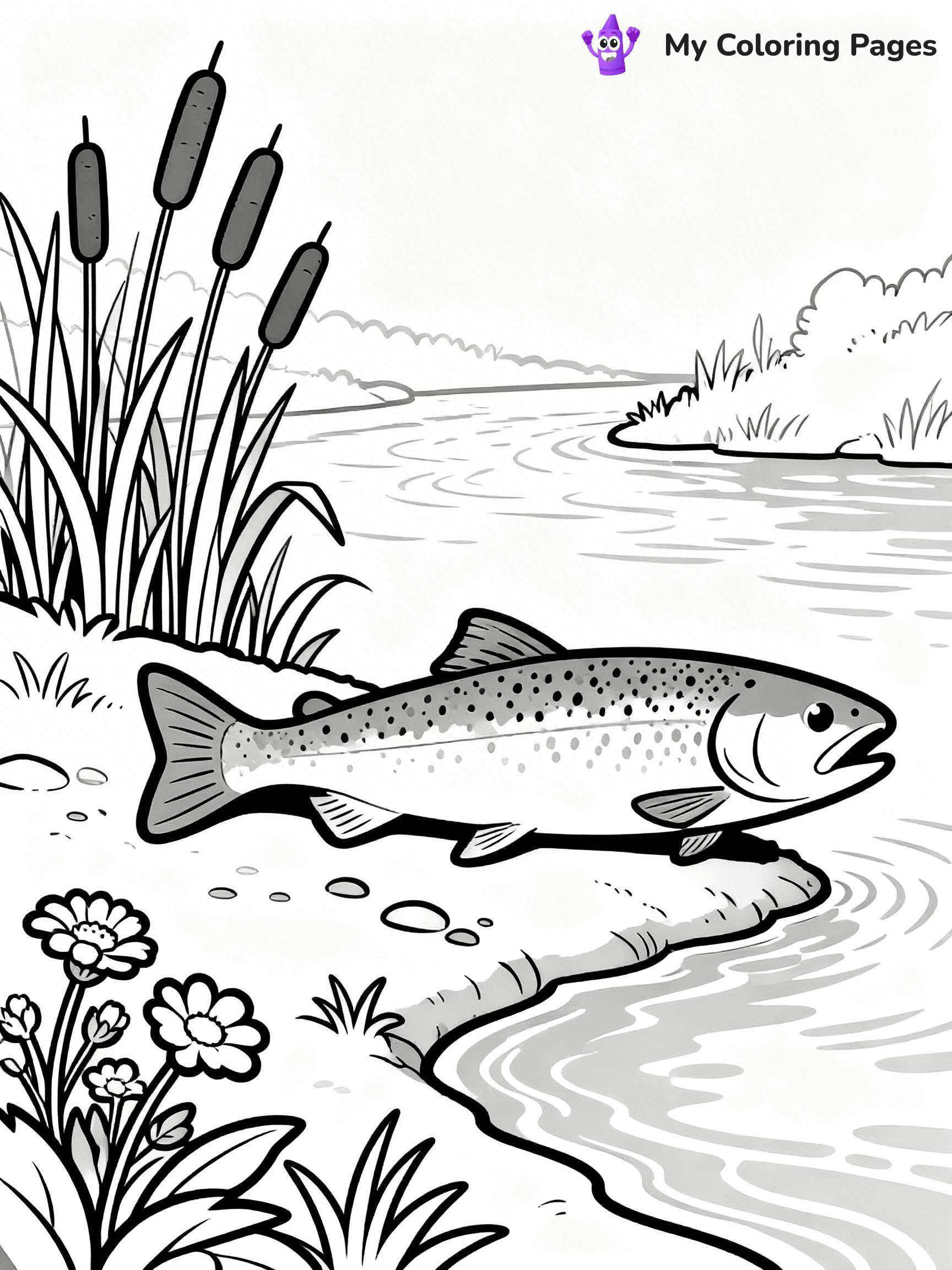 Salmon Coloring Pages - 59