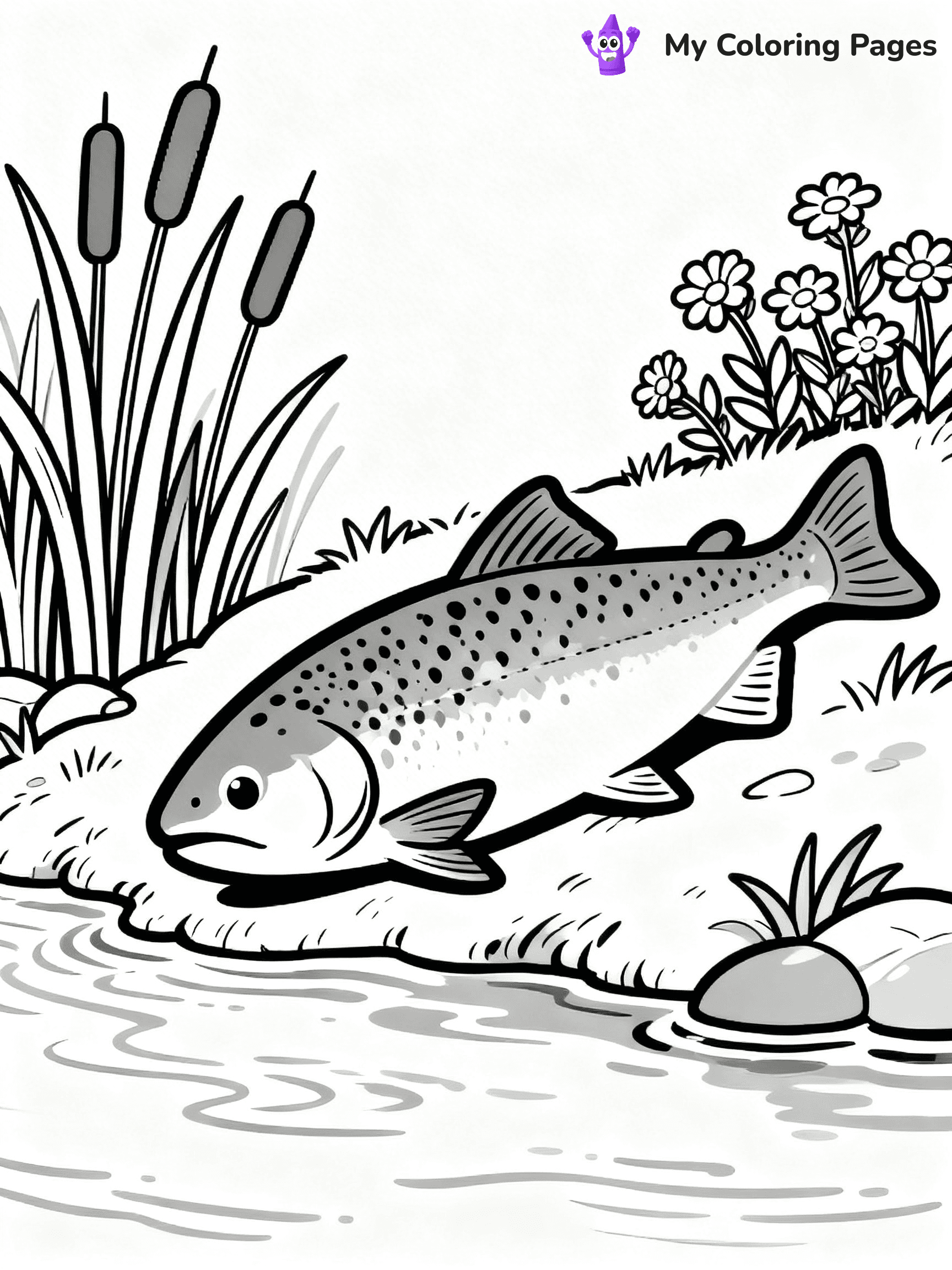 Salmon Coloring Pages - 57