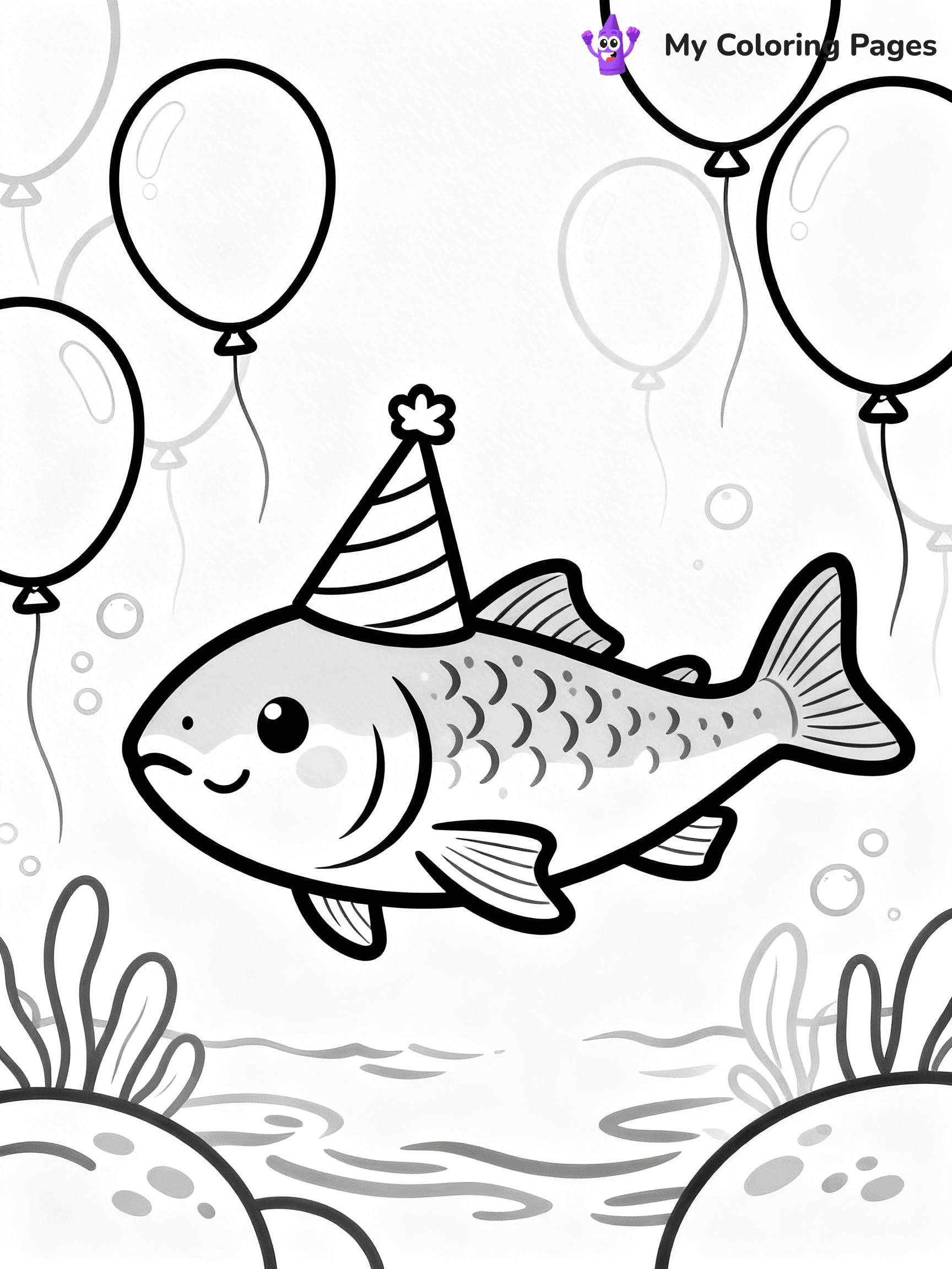 Salmon Coloring Pages - 49