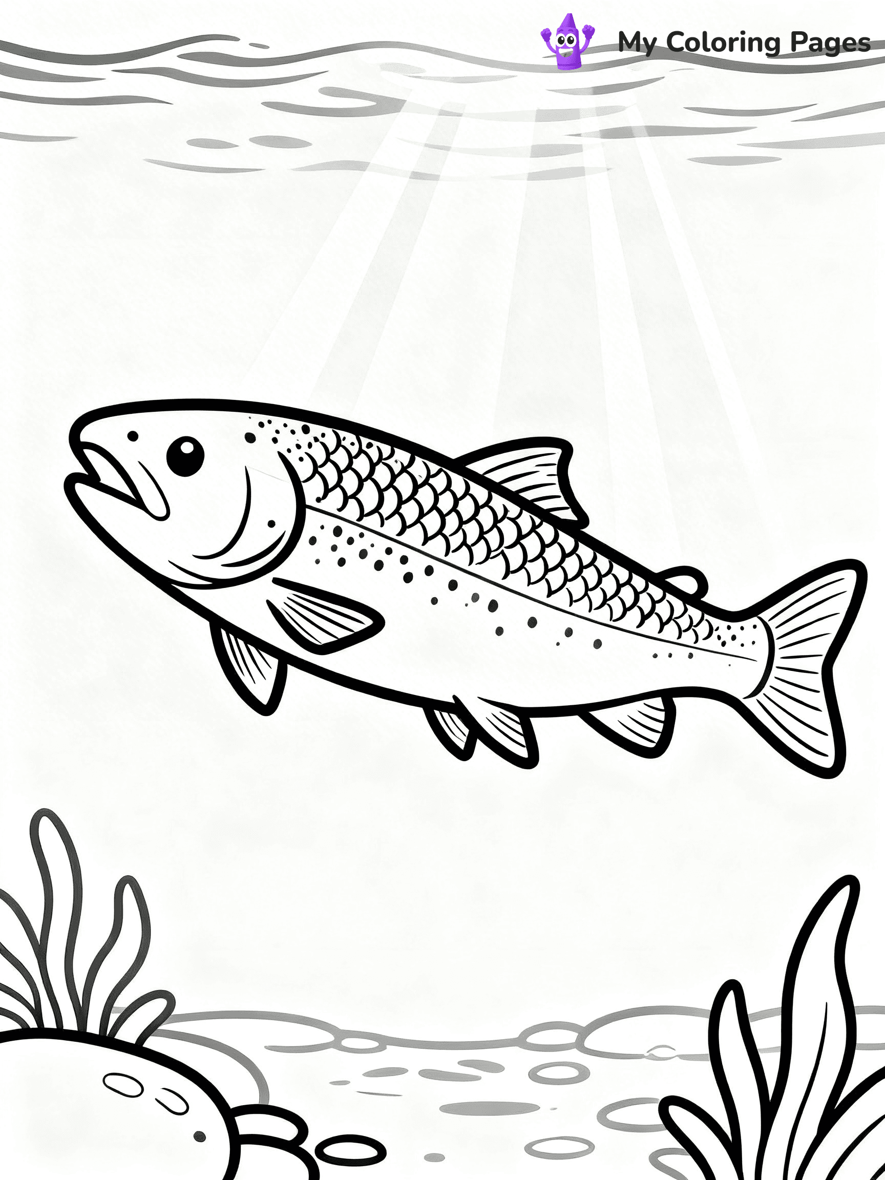 Salmon Coloring Pages - 45