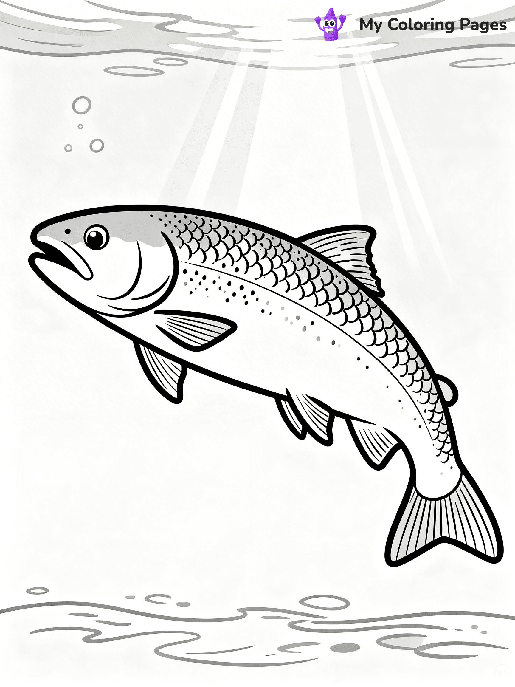Salmon Coloring Pages - 43