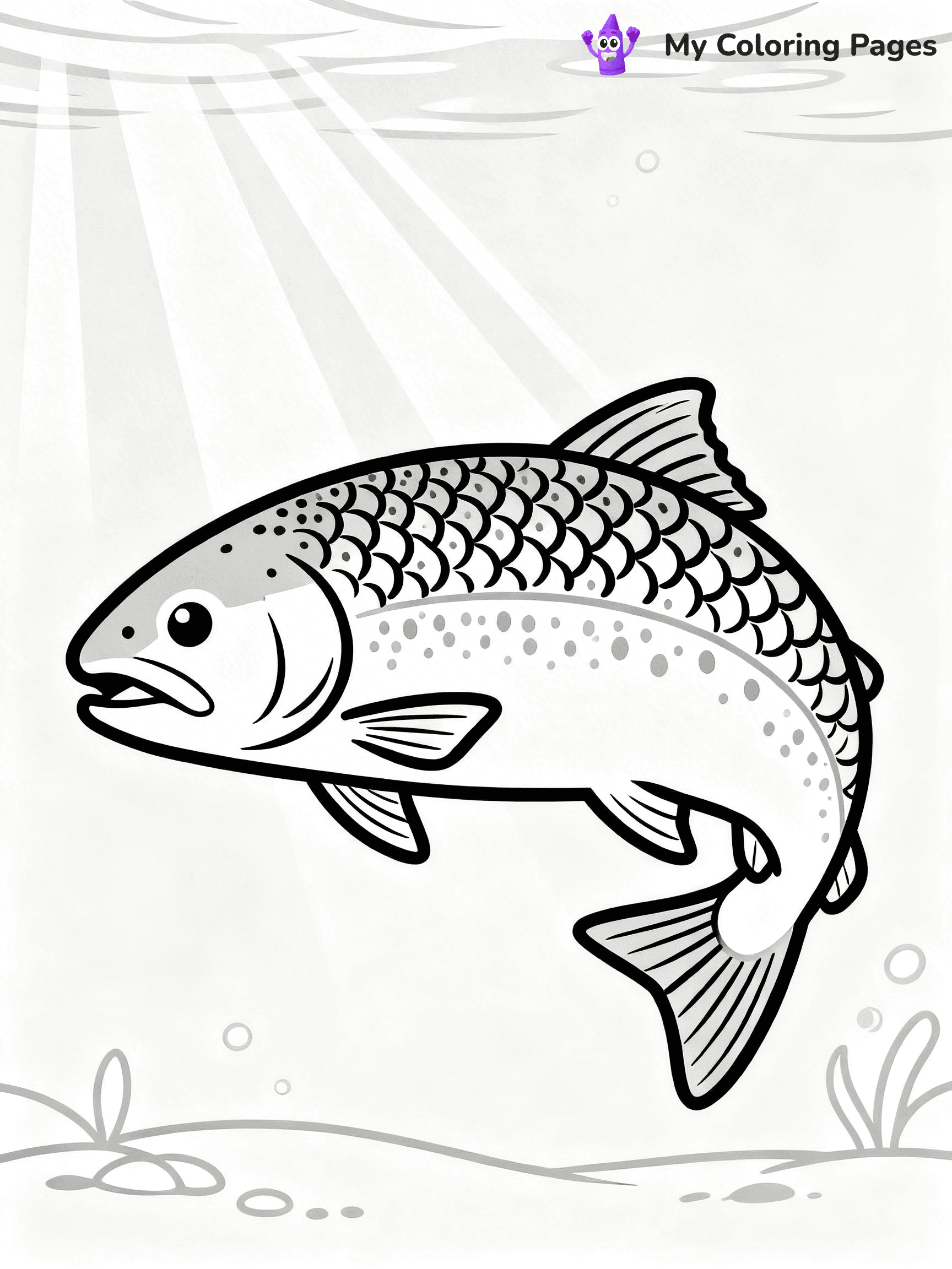 Salmon Coloring Pages - 42