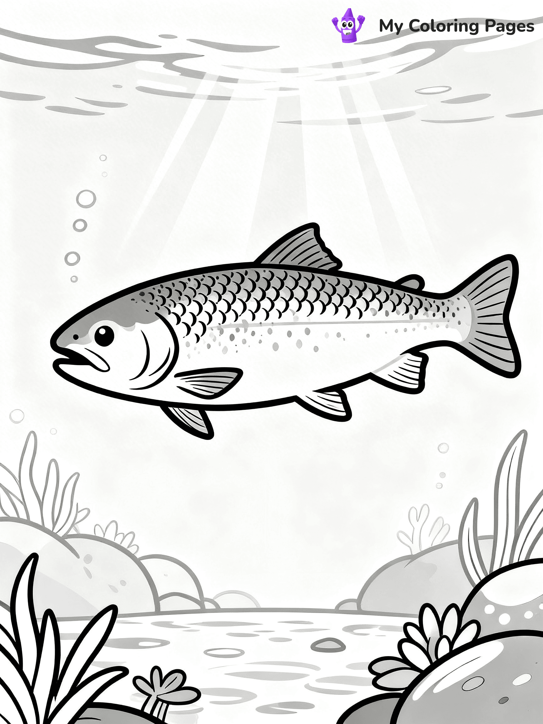 Salmon Coloring Pages - 41