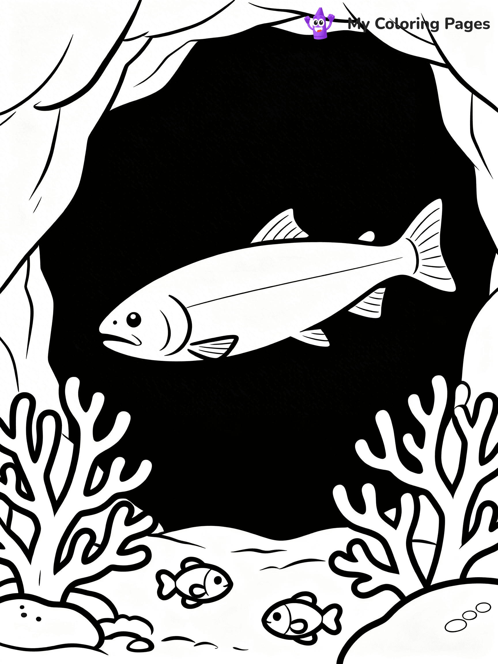Salmon Coloring Pages - 40