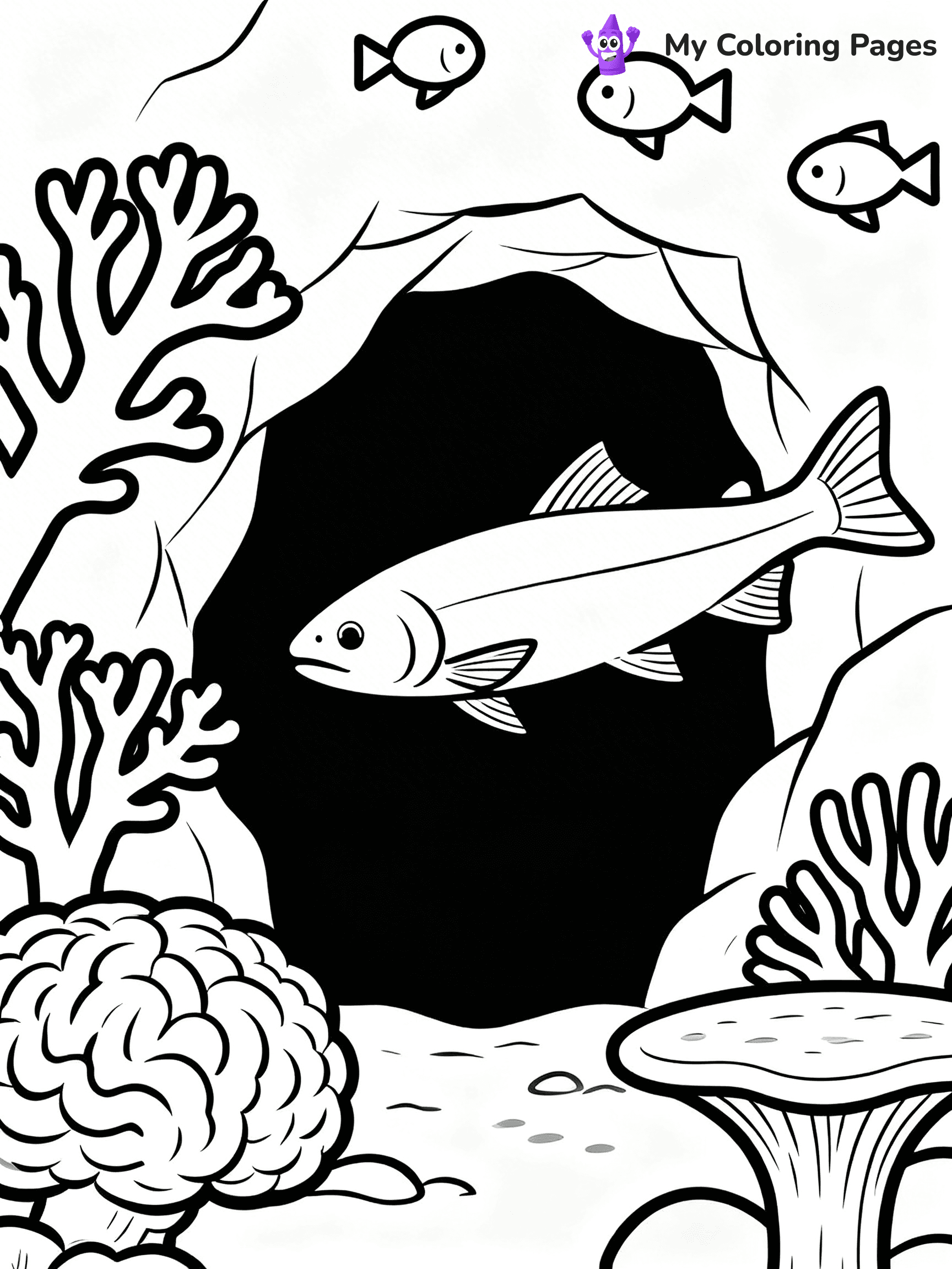 Salmon Coloring Pages - 36