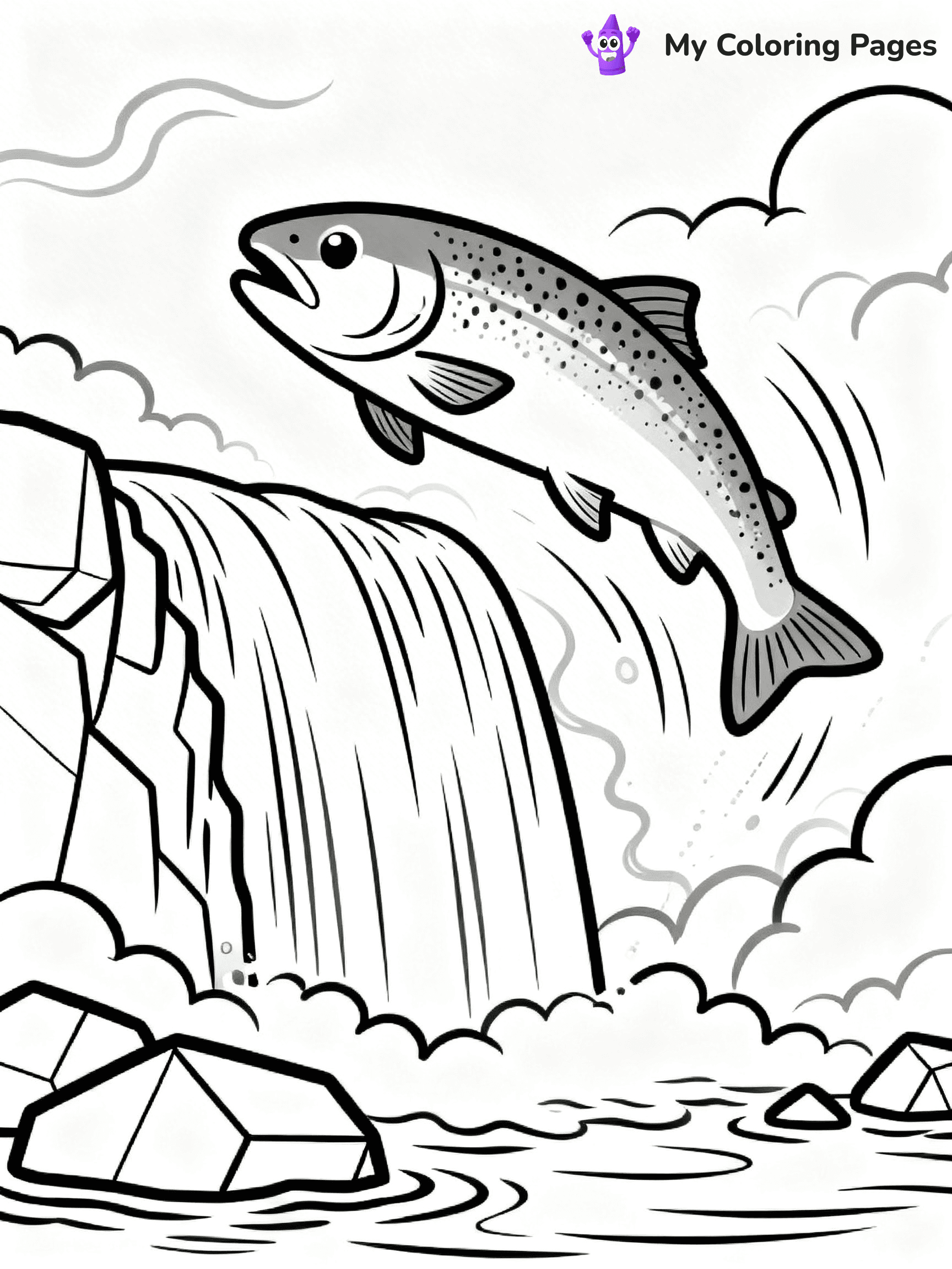 Salmon Coloring Pages - 32