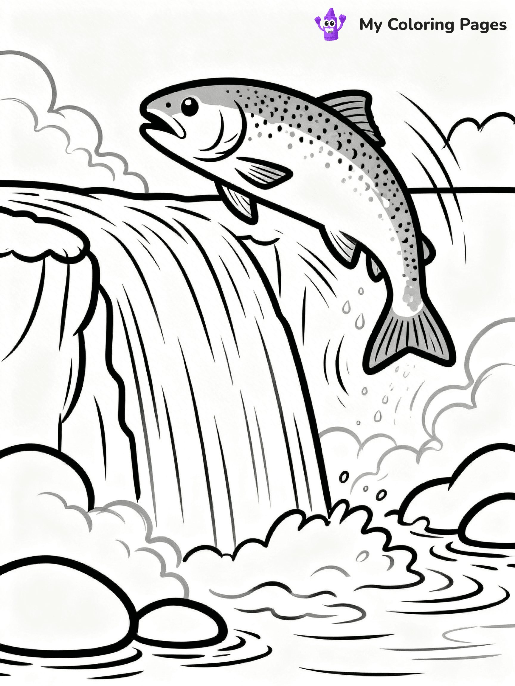Salmon Coloring Pages - 31