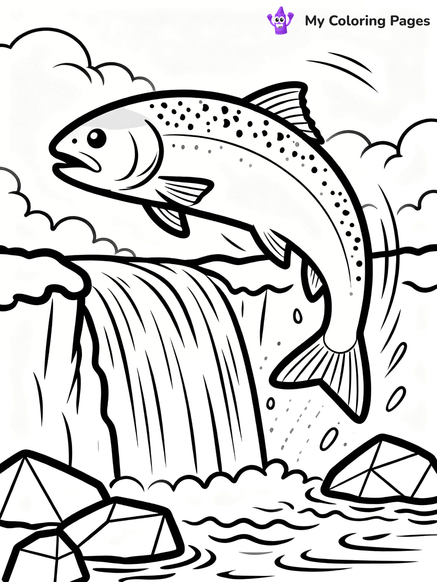 Salmon Coloring Pages - 30