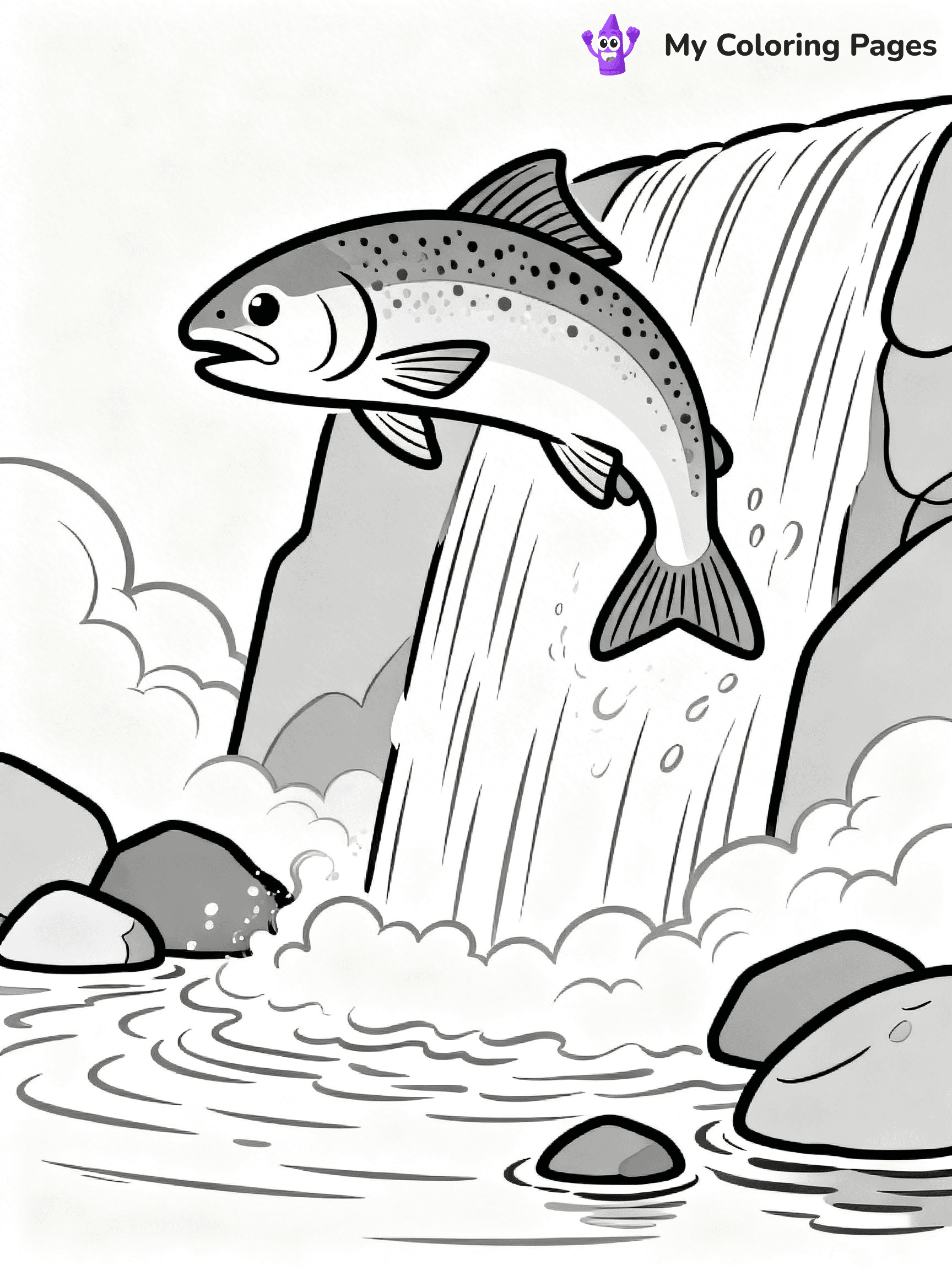 Salmon Coloring Pages - 29