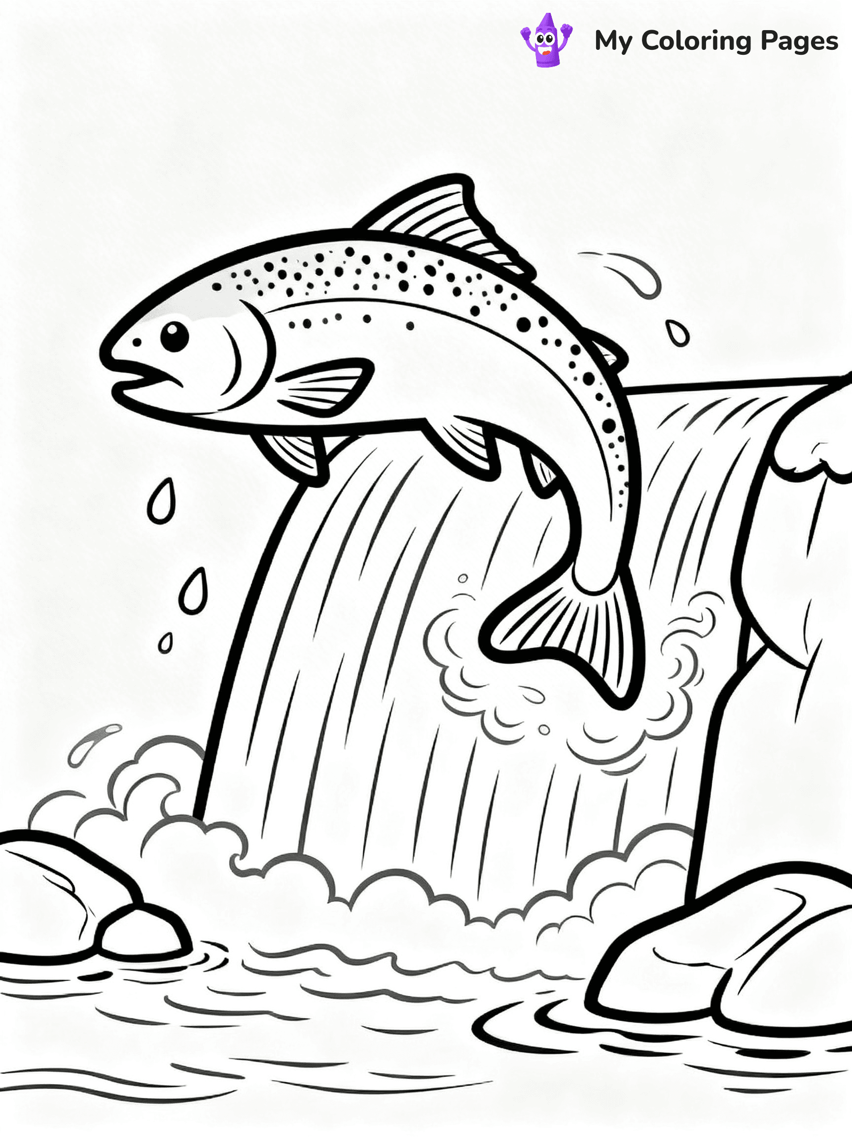 Salmon Coloring Pages - 28