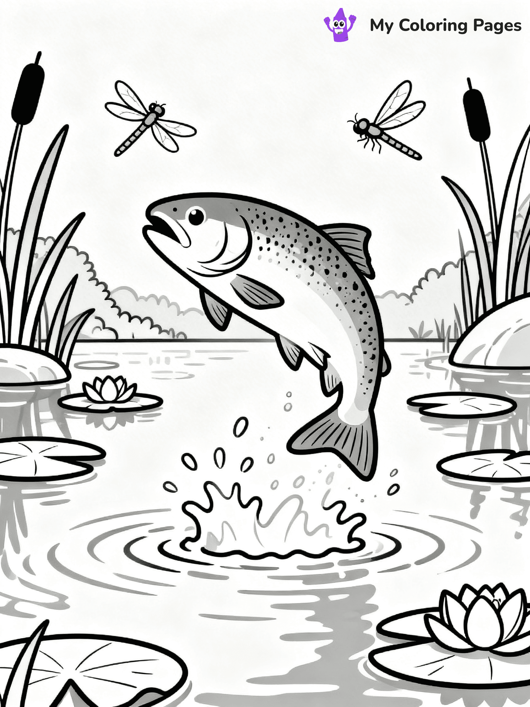 Salmon Coloring Pages - 27