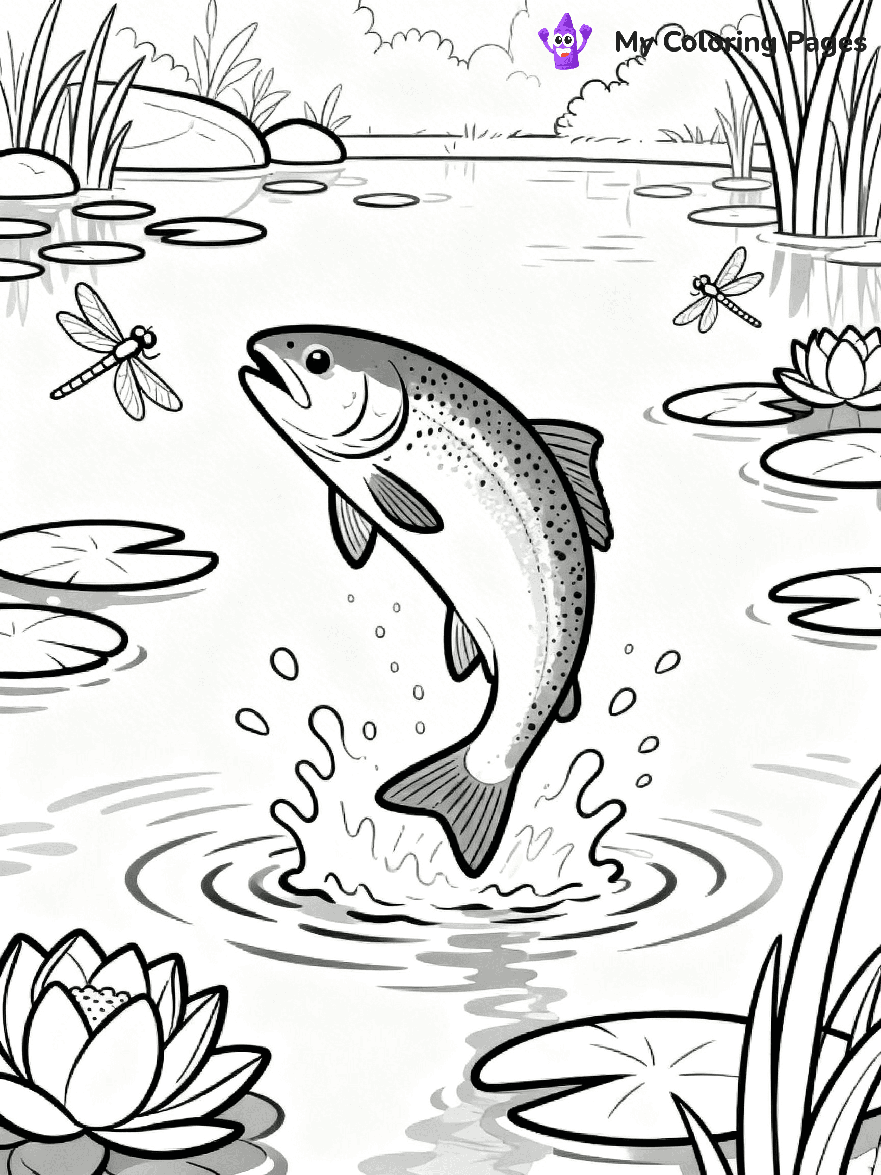 Salmon Coloring Pages - 25