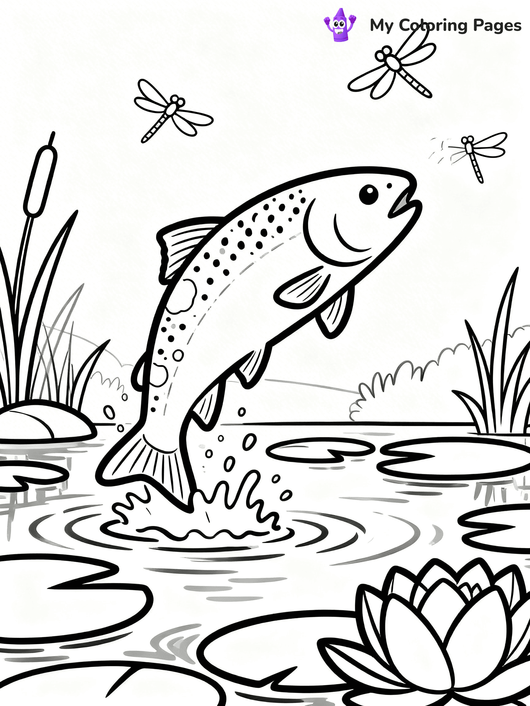 Salmon Coloring Pages - 22