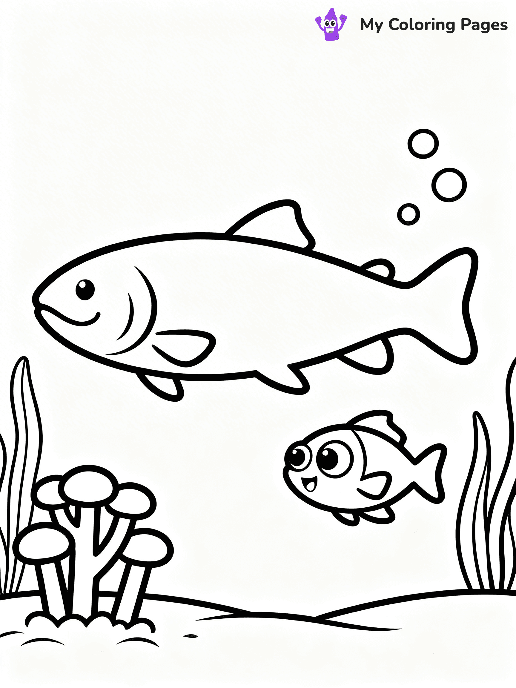 Salmon Coloring Pages - 20