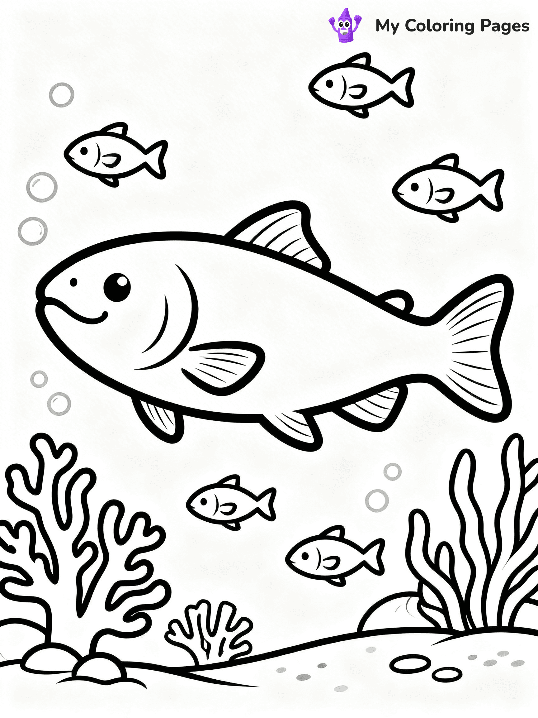 Salmon Coloring Pages - 18