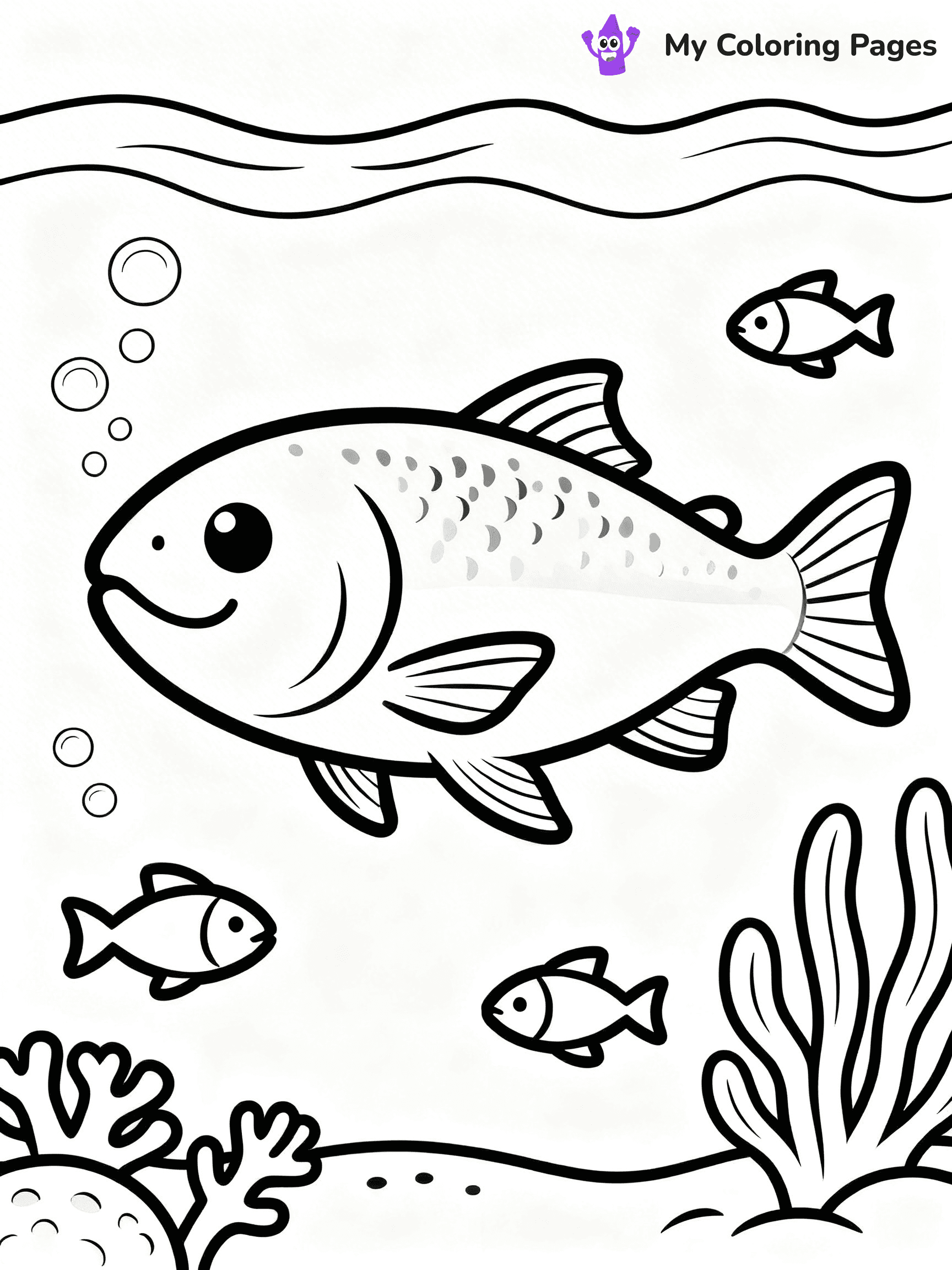 Salmon Coloring Pages - 17