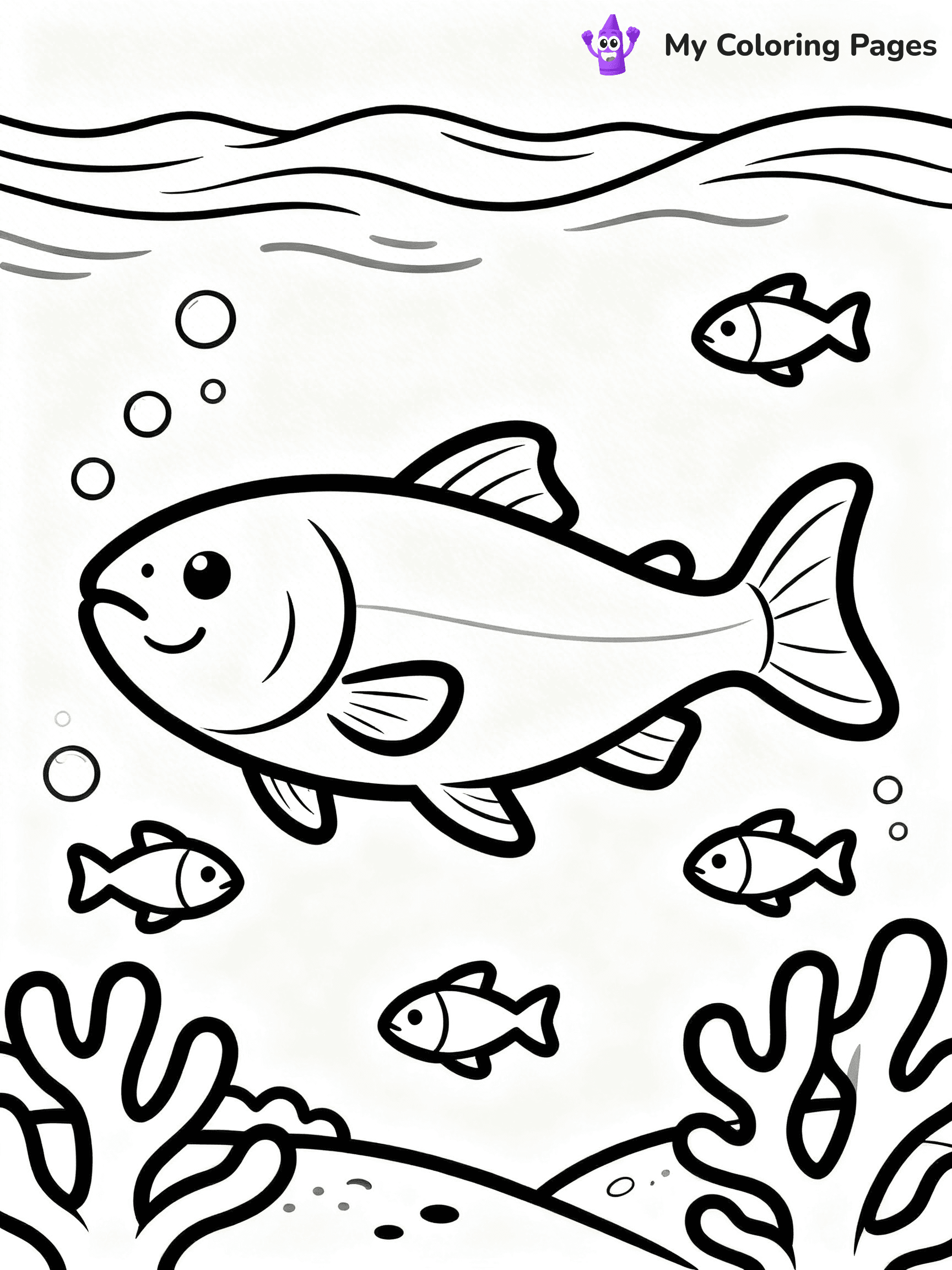 Salmon Coloring Pages - 16