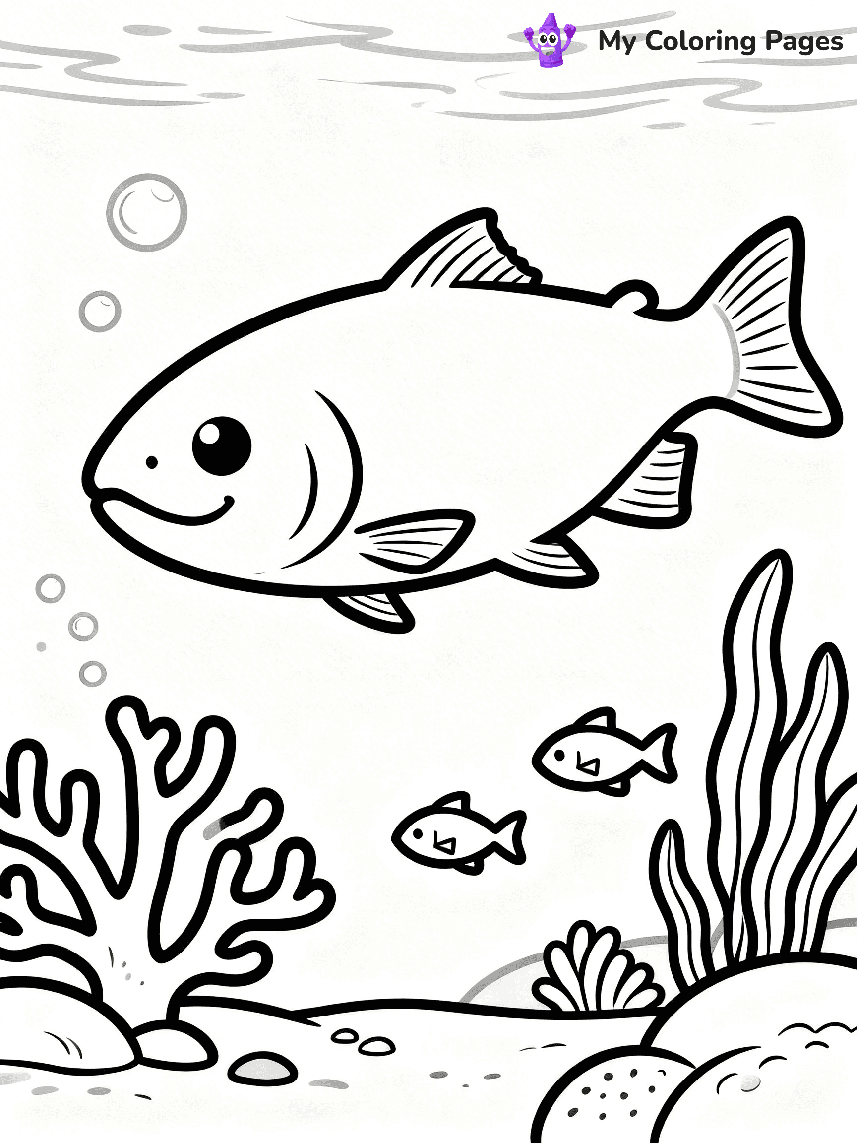 Salmon Coloring Pages - 15