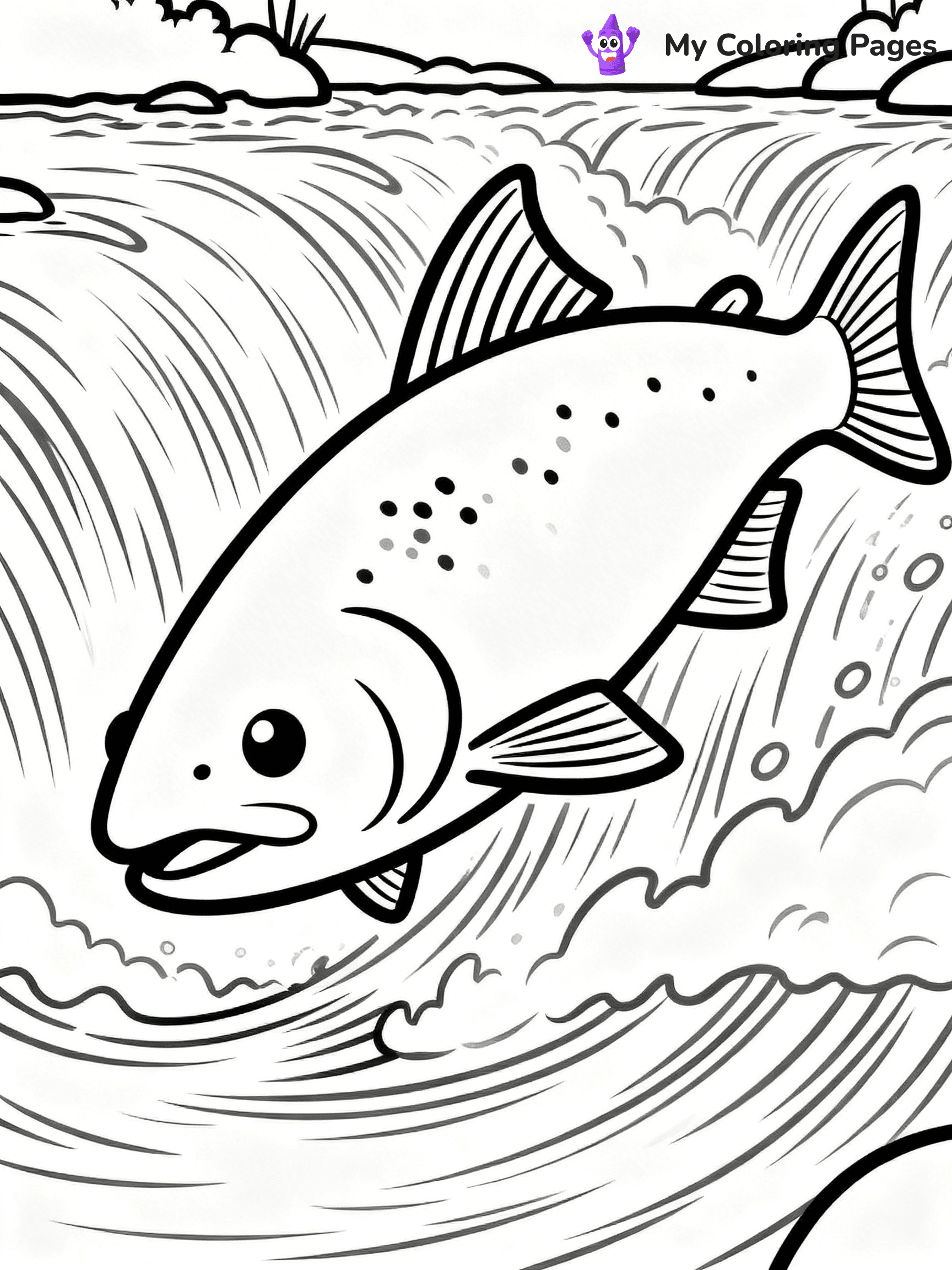 Salmon Coloring Pages - 13