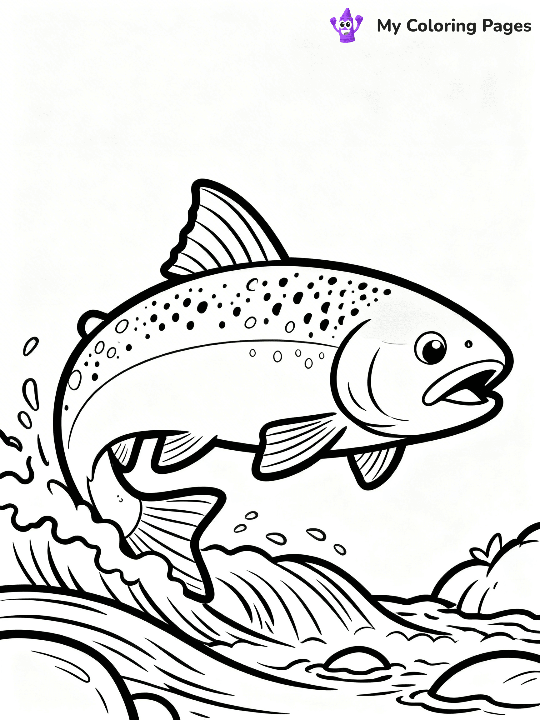 Salmon Coloring Pages - 10