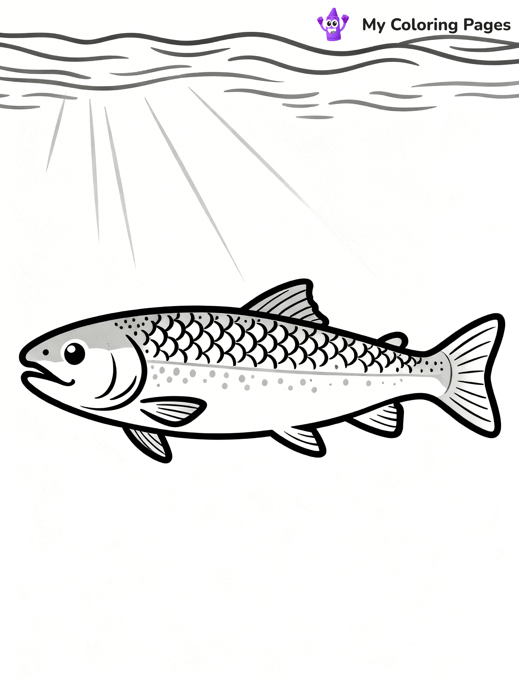 Salmon Coloring Pages - 4