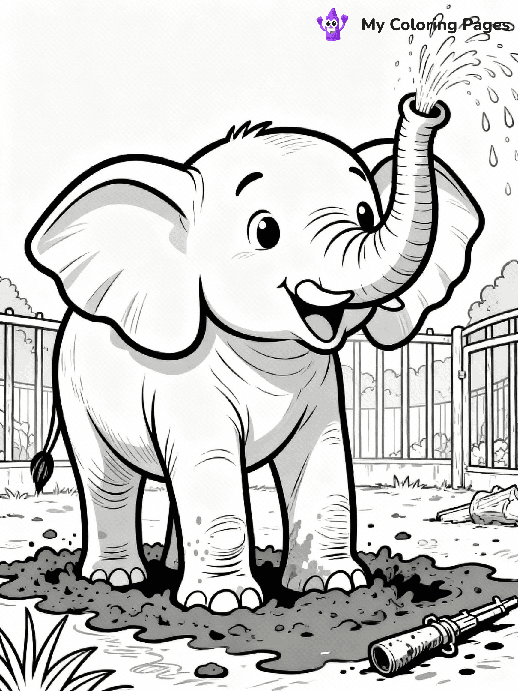Zoo Coloring Pages - 1