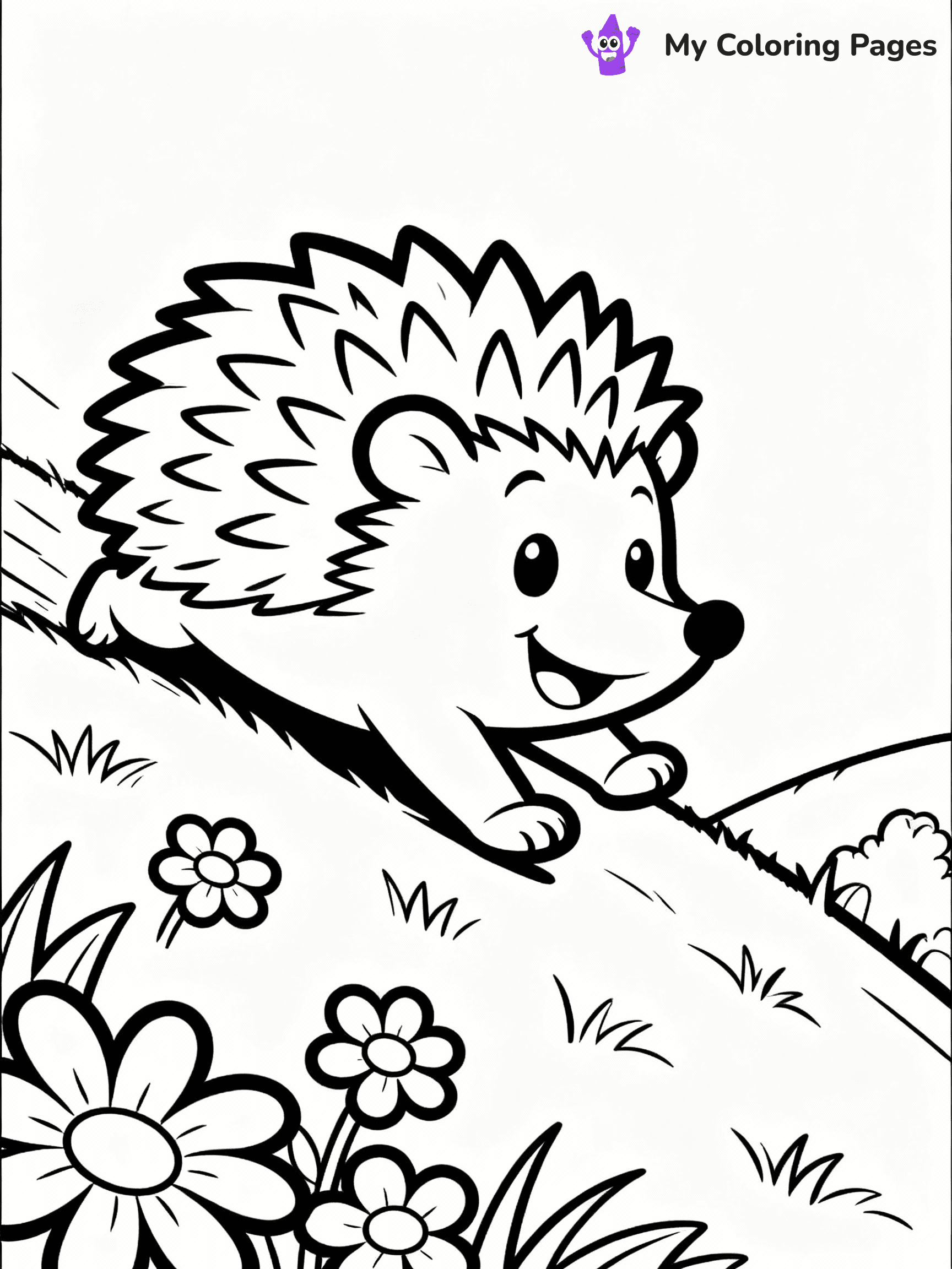 Hedgehog Coloring Pages - 30