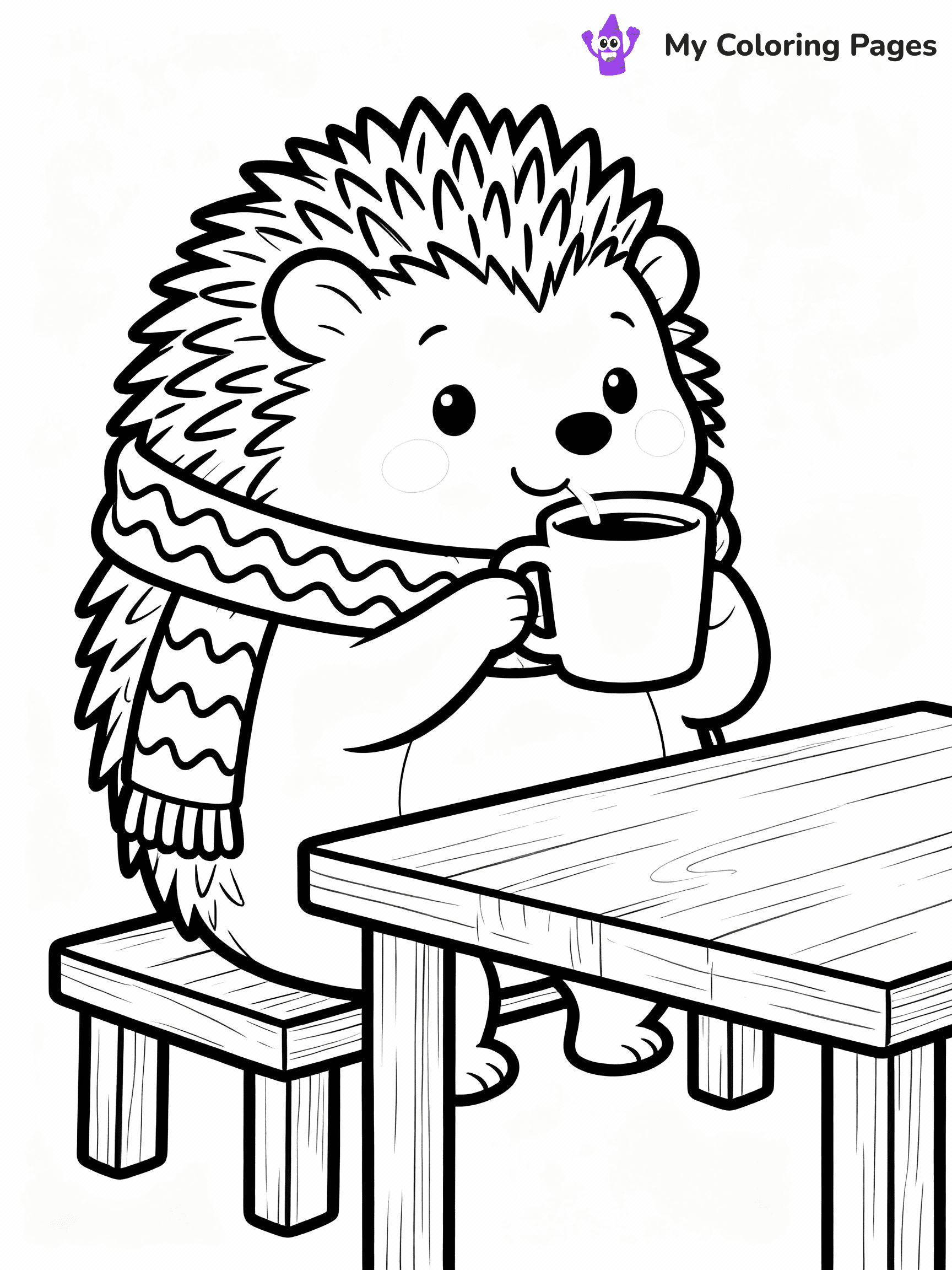 Hedgehog Coloring Pages - 26
