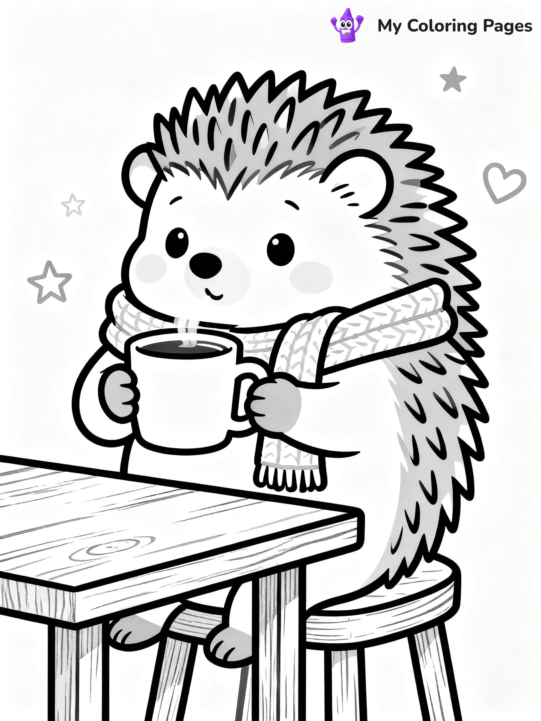 Hedgehog Coloring Pages - 25