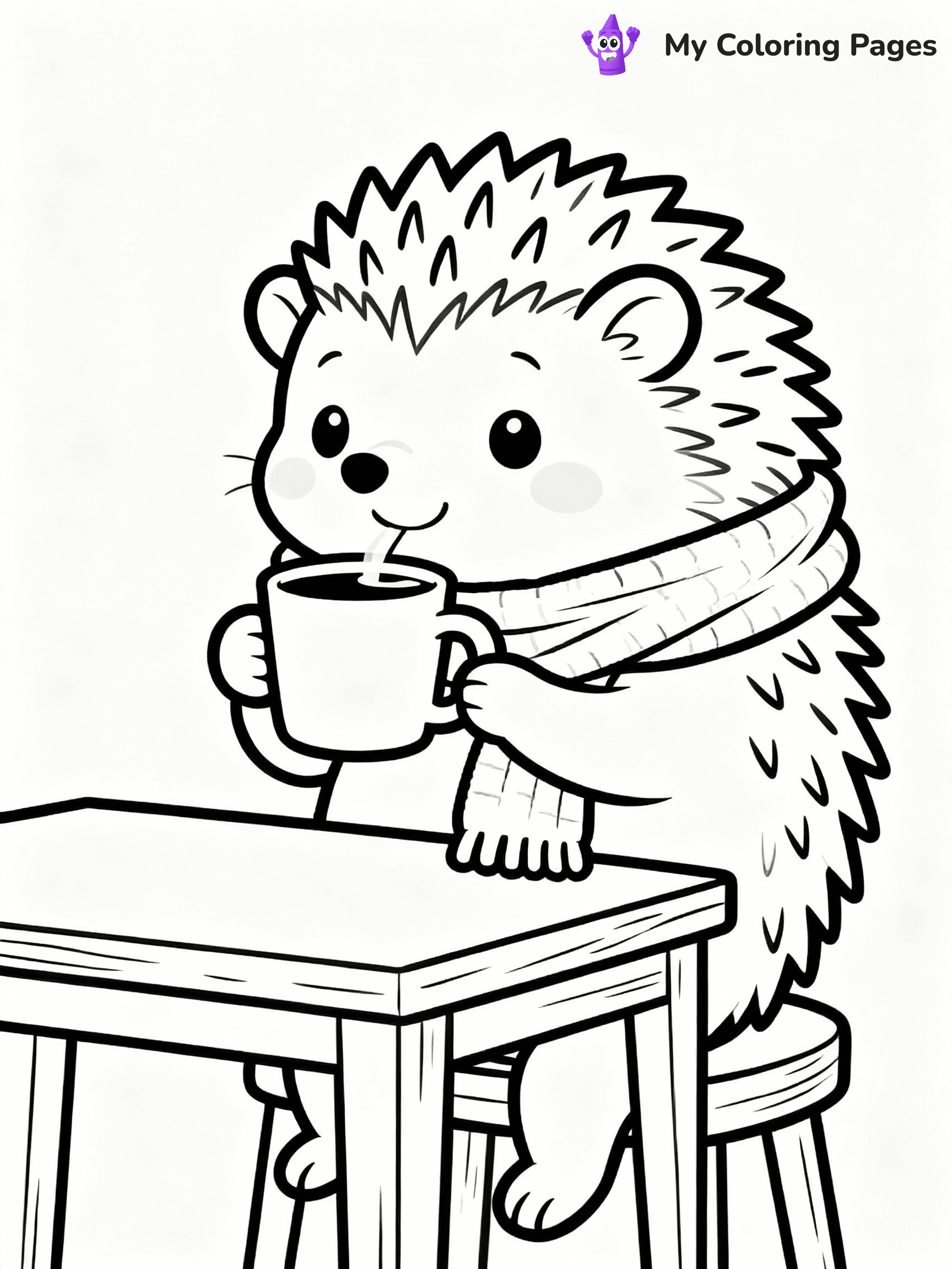 Hedgehog Coloring Pages - 24