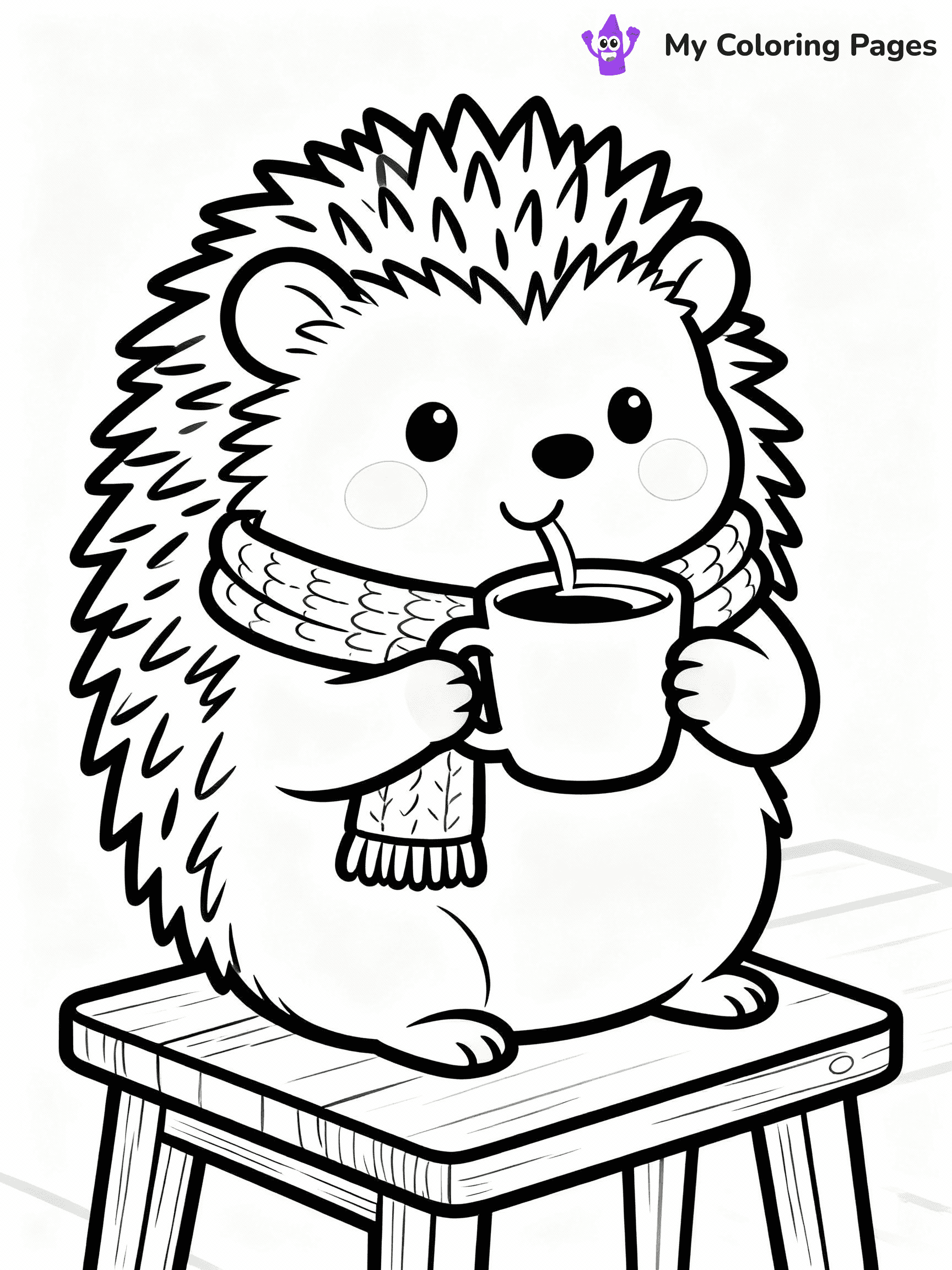 Hedgehog Coloring Pages - 23